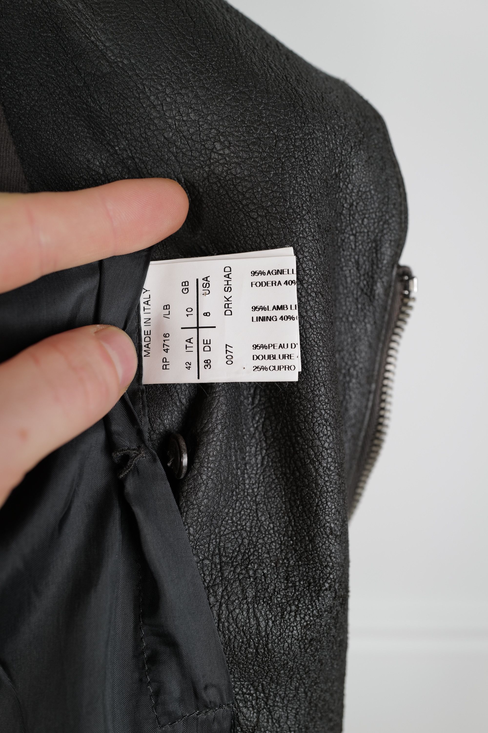 Rick Owens RICK OWENS LAMB LEATHER JACKET Size M / US 6-8 / IT 42-44 - 8 Thumbnail