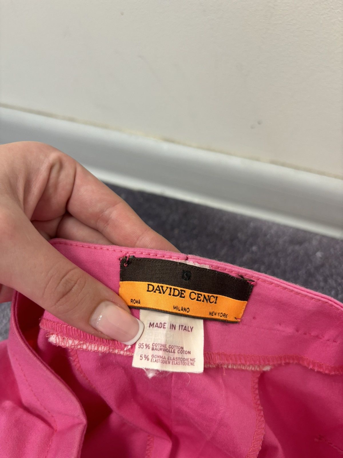 Davide Cenci Vintage Davide Cenci Women’s Luxury Pink Wide-Leg Pants Size 30" / US 8 / IT 44 - 12 Thumbnail