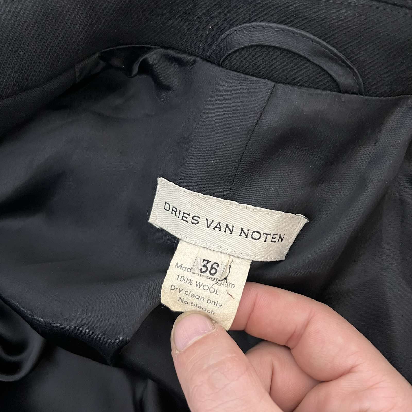 Dries Van Noten Dries Van Noten Black Jacket Sz 38 Size XS / US 0-2 / IT 36-38 - 6 Thumbnail