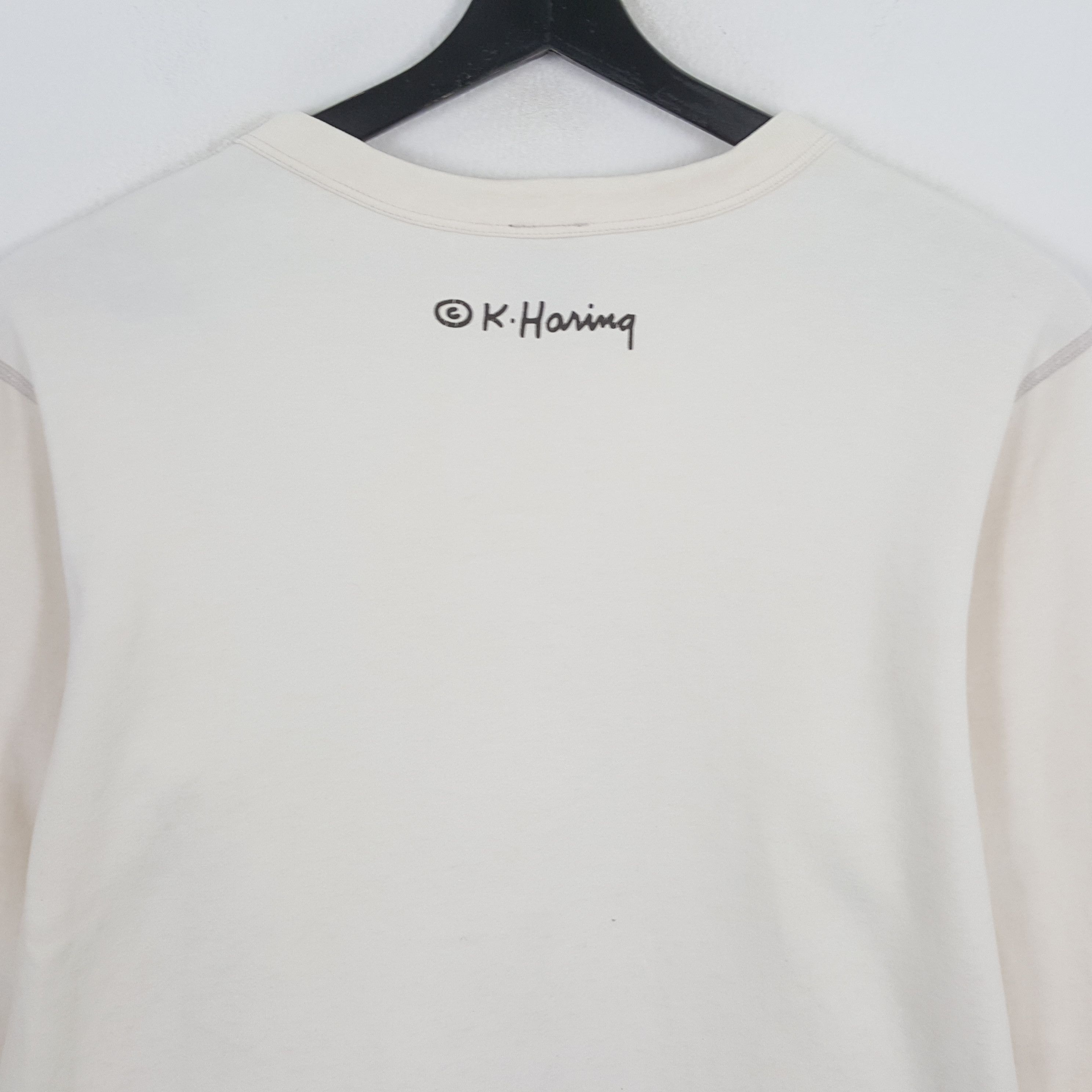Keith Haring × Vintage KEITH HARING Art Design Style Streetwear Sweatshirt Size US L / EU 52-54 / 3 - 4 Thumbnail