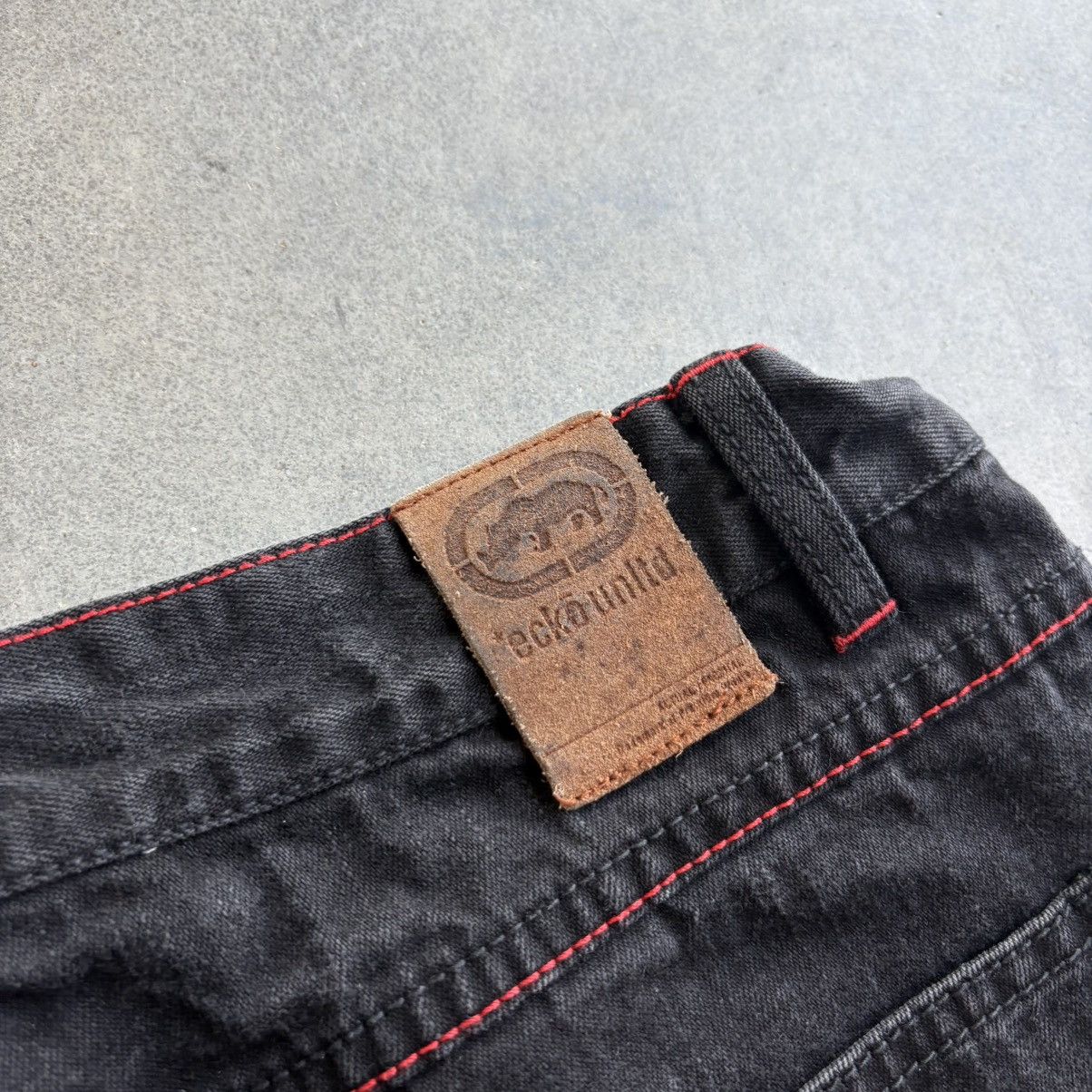 Ecko Unltd. Vintage Y2K Baggy Ecko Jeans Black Carpenter Pants 34x32 Size US 34 / EU 50 - 5 Thumbnail