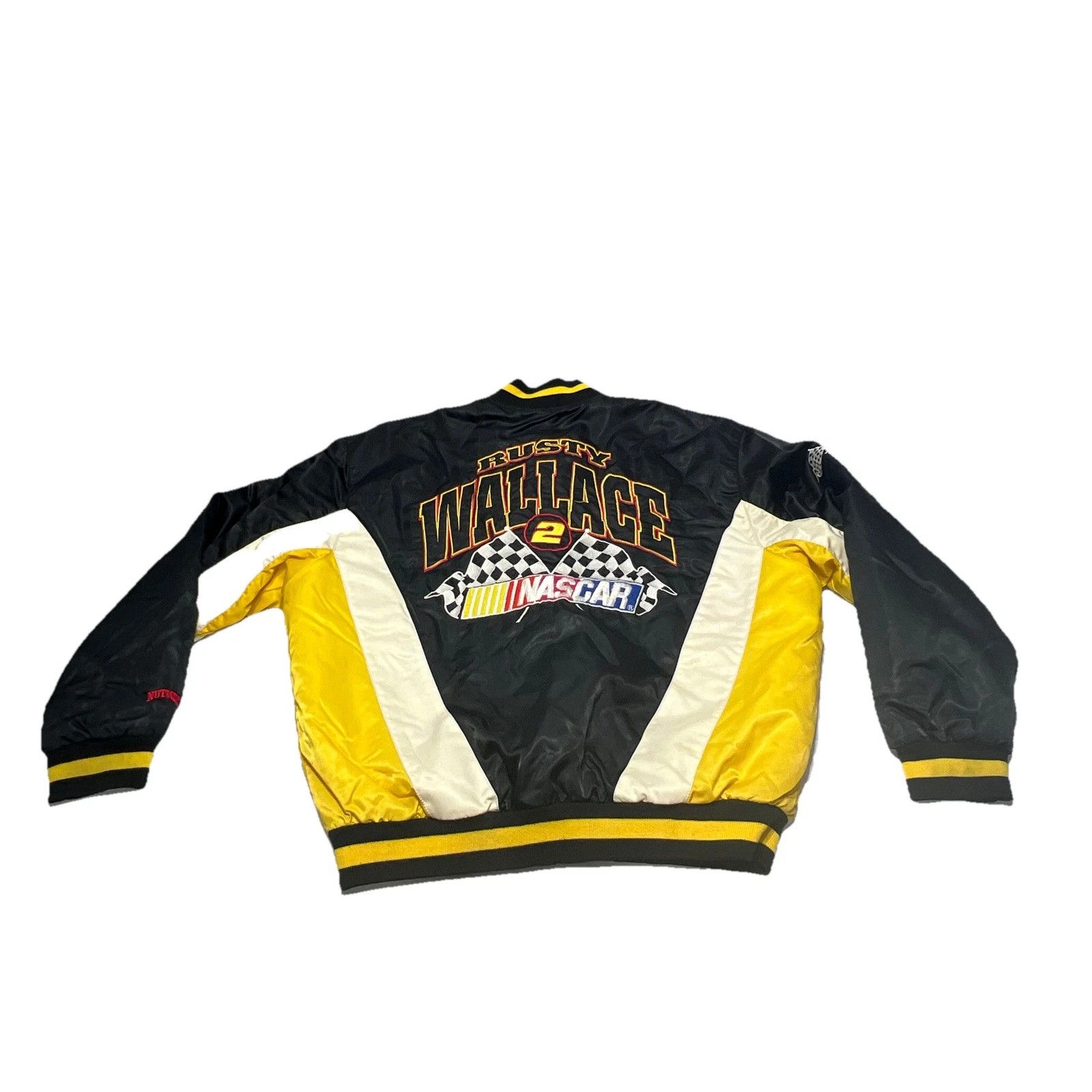 NASCAR Vintage 90s Rusty Wallace NASCAR Racing Jacket #2 Nutmeg XL Size US XL / EU 56 / 4 - 6 Thumbnail
