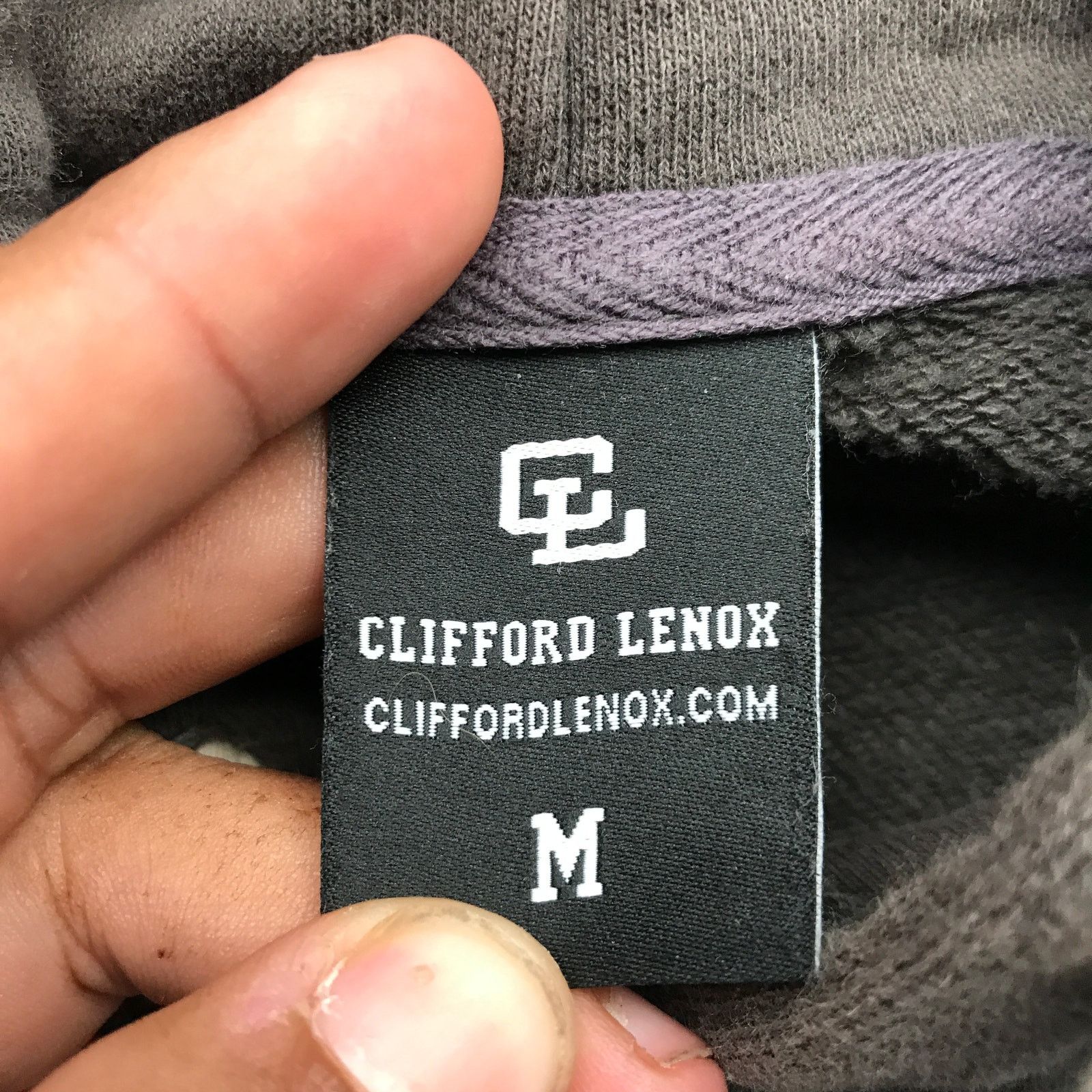 Other Clifford Lenox Hooded Shirt Men Medium Long Sleeve Logo Gray Size US M / EU 48-50 / 2 - 3 Thumbnail