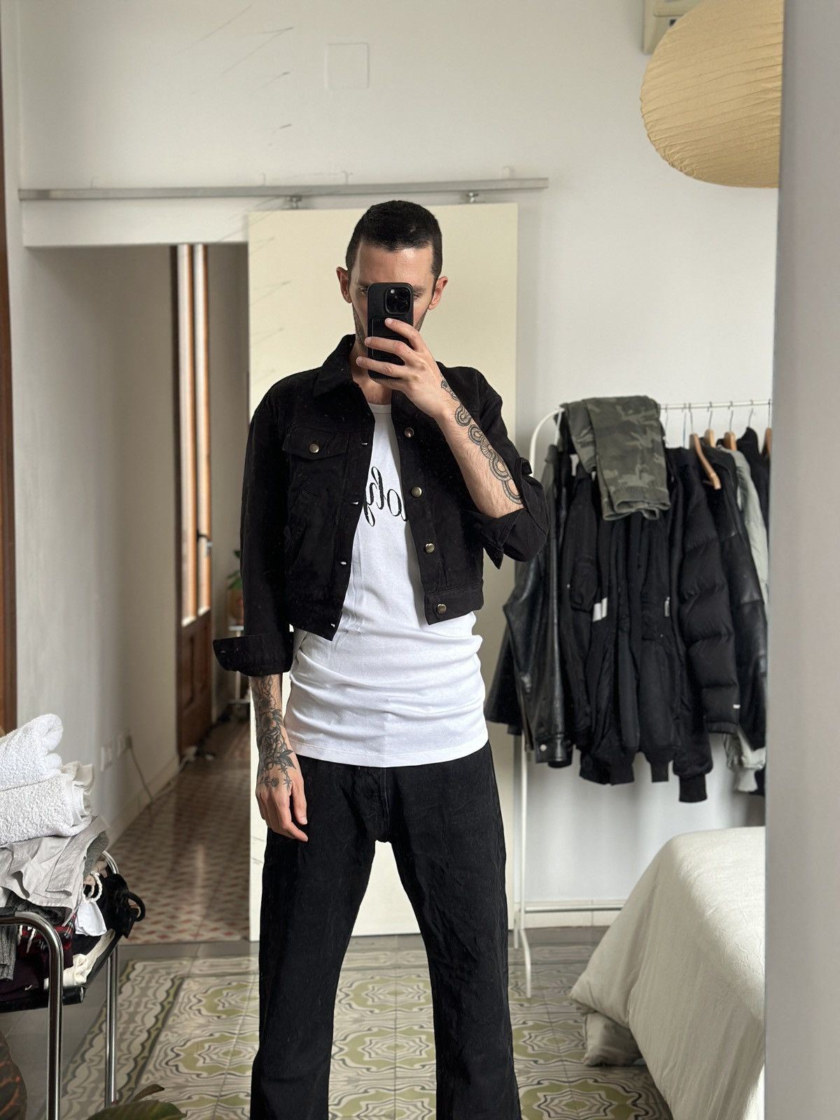 Ann Demeulemeester Ann Demeulemeester Micro Fit Denim Jacket Size XS / US 0-2 / IT 36-38 - 4 Thumbnail