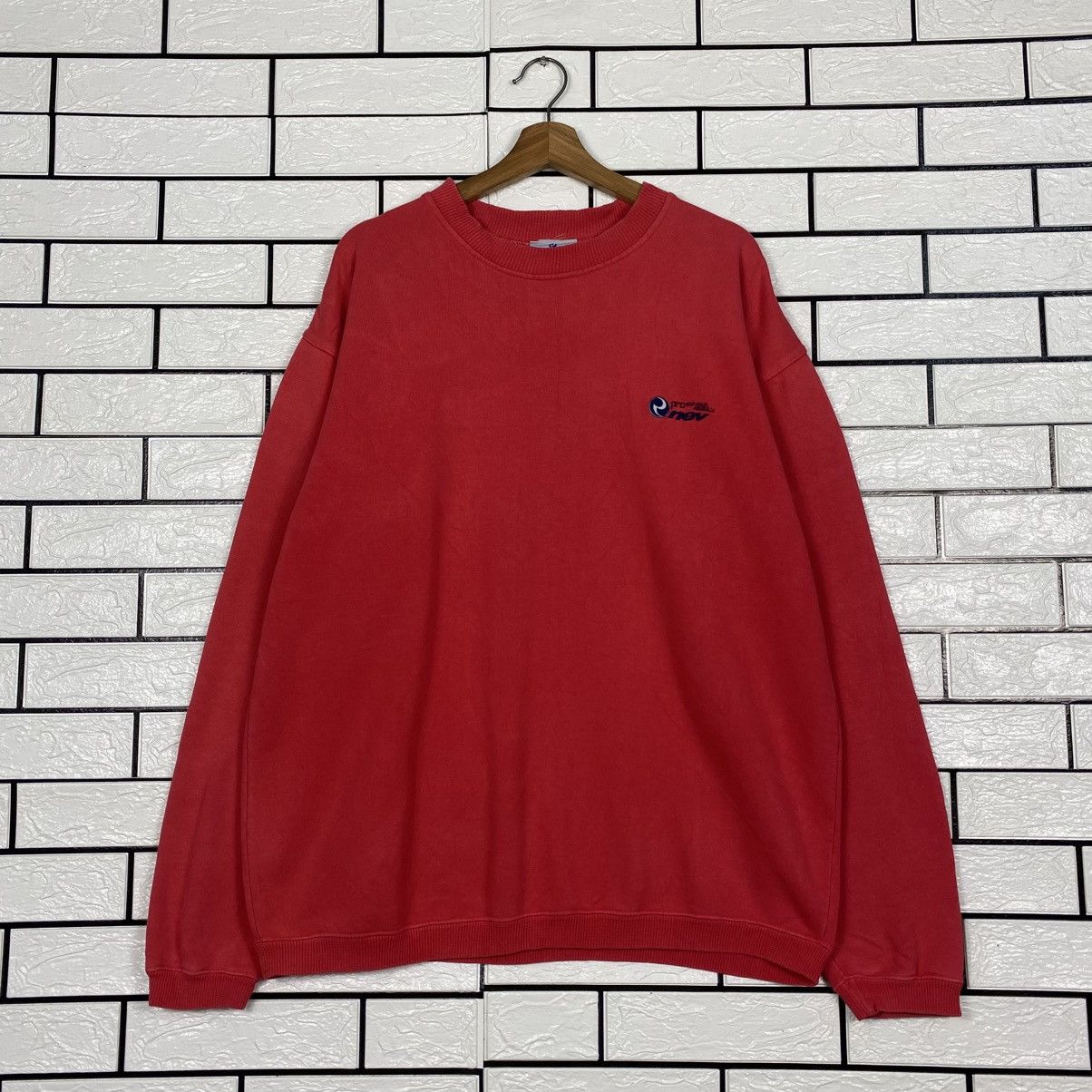 Japanese Brand 📌Vintage Sweatshirt Crewneck Nev Sportswear Big Logo Size US L / EU 52-54 / 3 - 2 Thumbnail
