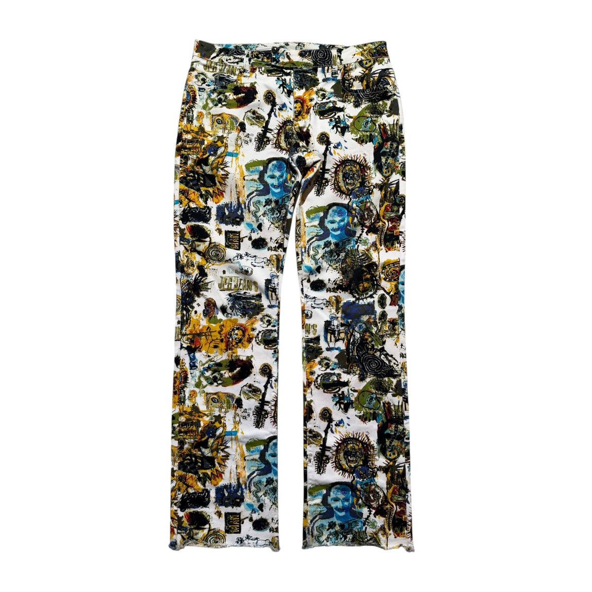 Jean Paul Gaultier SS2000 basquiat artwork denim Size US 30 / EU 46 - 1 Thumbnail