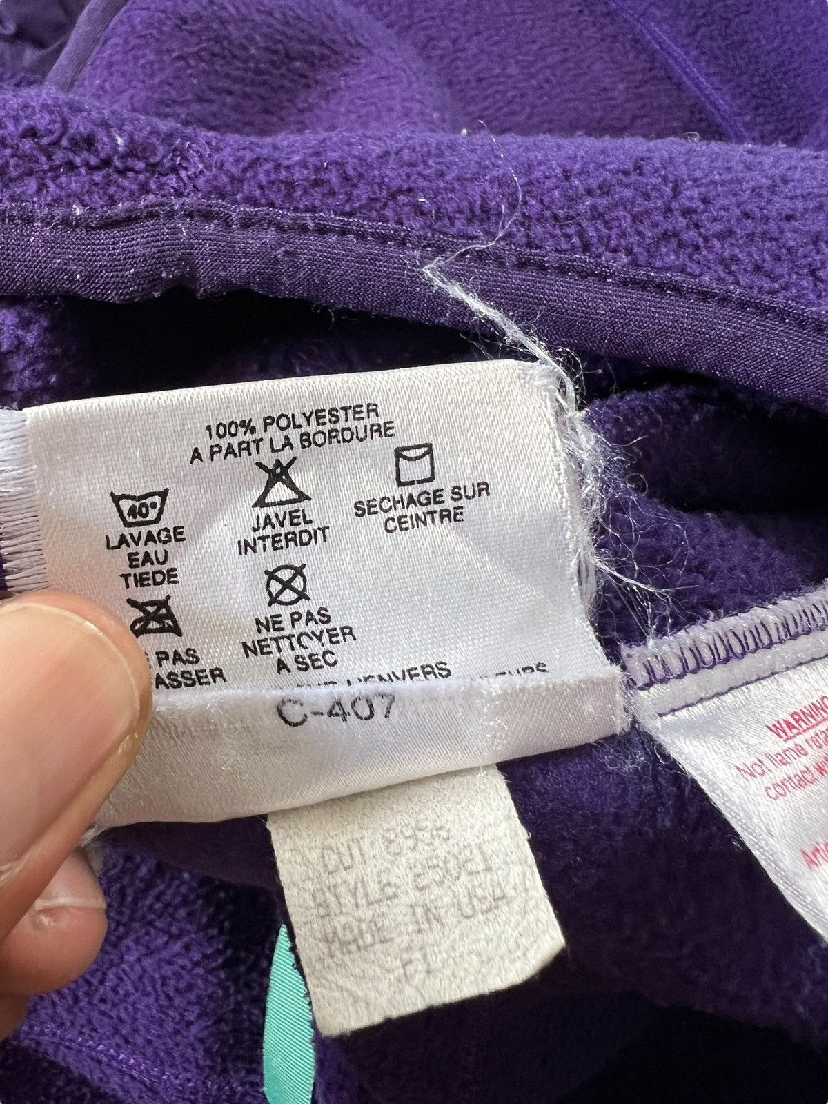 Patagonia Vintage 90s Patagonia Fleece Jacket OG Purple Size US M / EU 48-50 / 2 - 11 Thumbnail