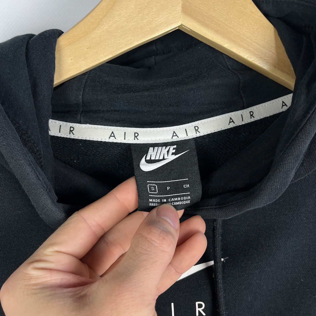 Nike Nike Air Swoosh Crop Top Hoodie Logo Y2K Size S / US 4 / IT 40 - 6 Thumbnail