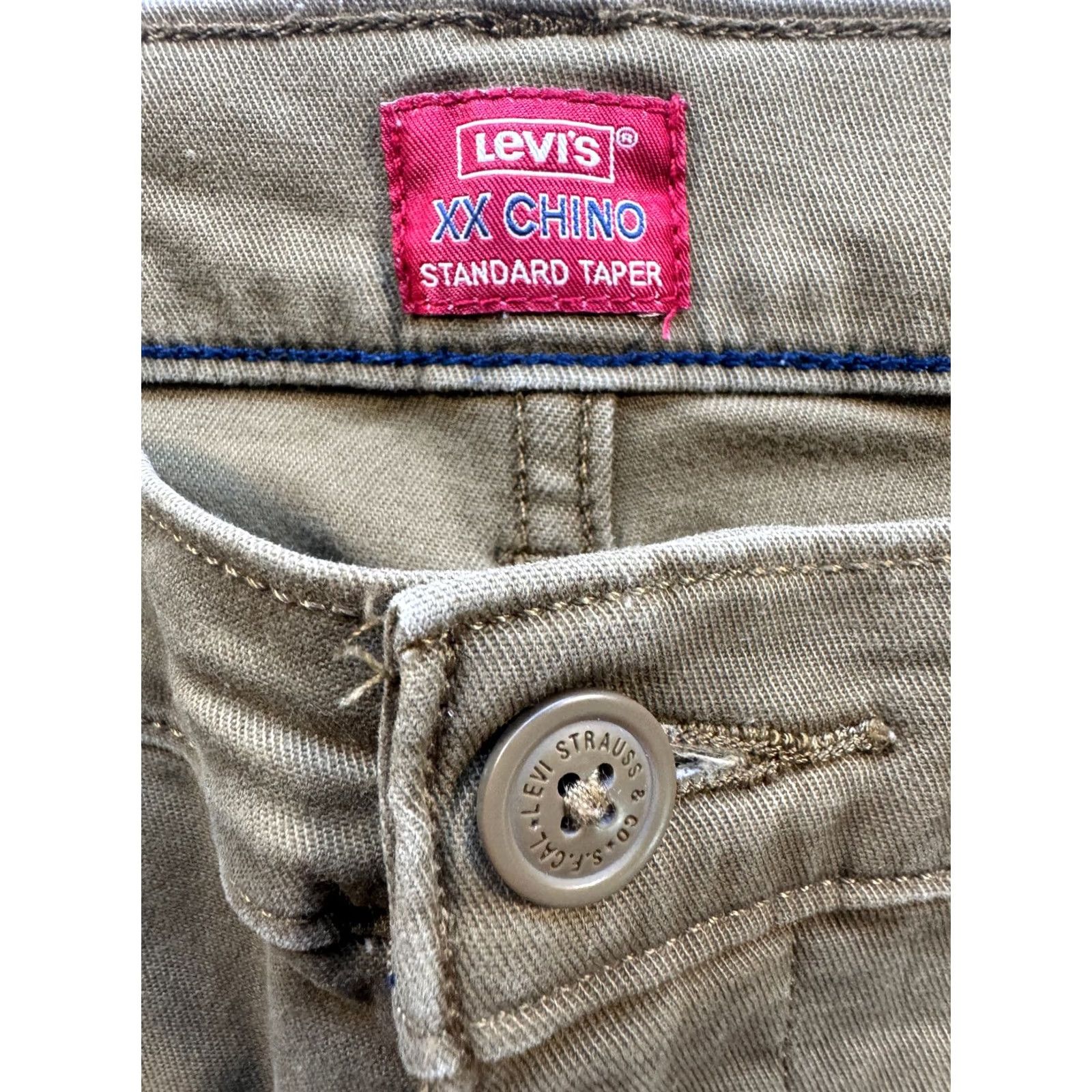 Levi's Levi's Chino Pants Men 30x32 Brown Flat Front Stretch 5532 Size US 30 / EU 46 - 2 Thumbnail