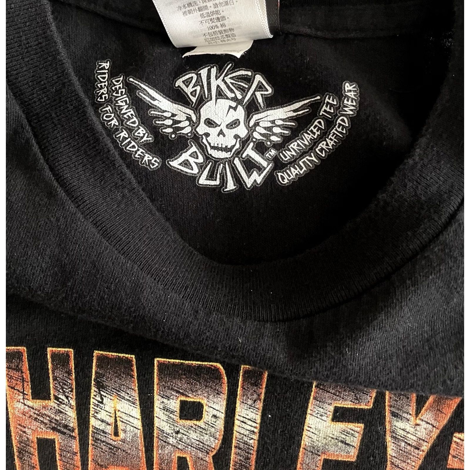 Harley Davidson Harley-Davidson Eagle Print T-Shirt Adult XL Black | Men | Short Sleeve Crew Neck Cotton Logo Graphic Size US XL / EU 56 / 4 - 5 Thumbnail