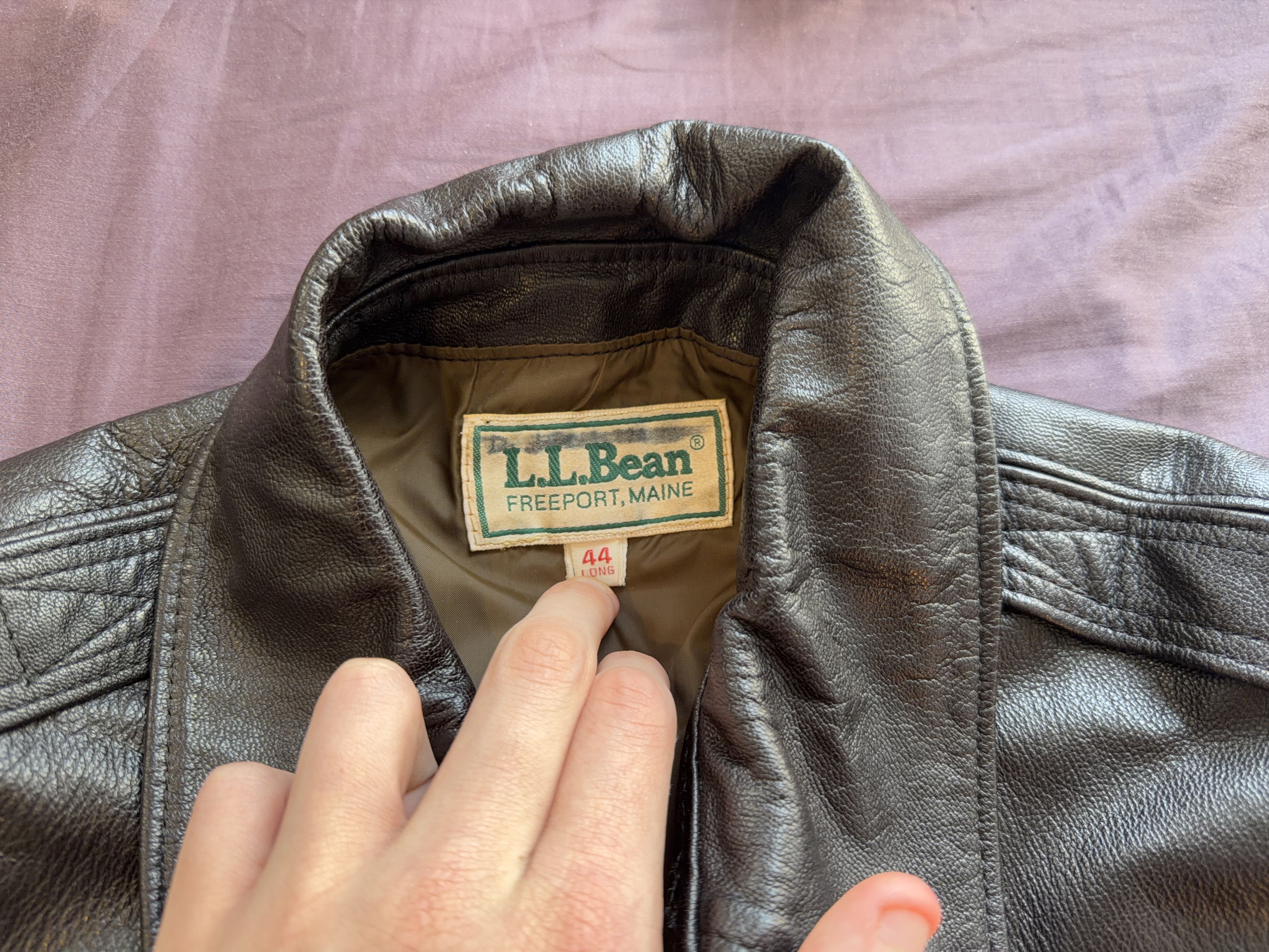 L.L. Bean L.L. Bean Leather Jacket Size US M / EU 48-50 / 2 - 5 Thumbnail