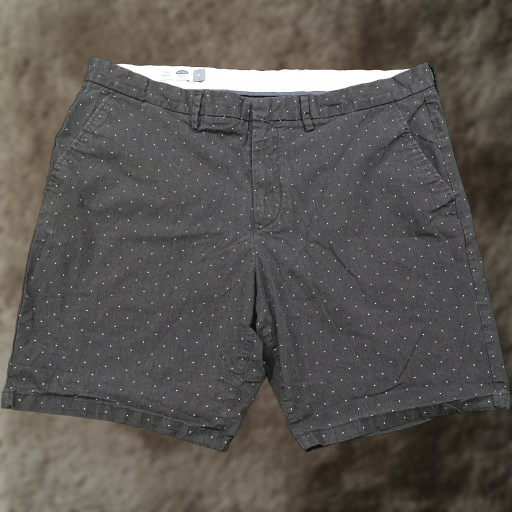 Old Navy Old Navy Men's Slim Fit Chino Shorts 40 Summer Casual Polka Dot Cotton Spandex Gray 8" Inseam Size US 40 / EU 56 - 1 Thumbnail