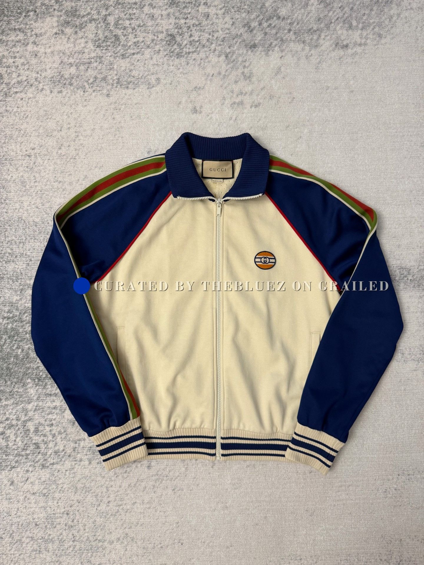 Gucci Gucci Double G Patch Ribbed Knit Zip Jacket Size US S / EU 44-46 / 1 - 1 Thumbnail
