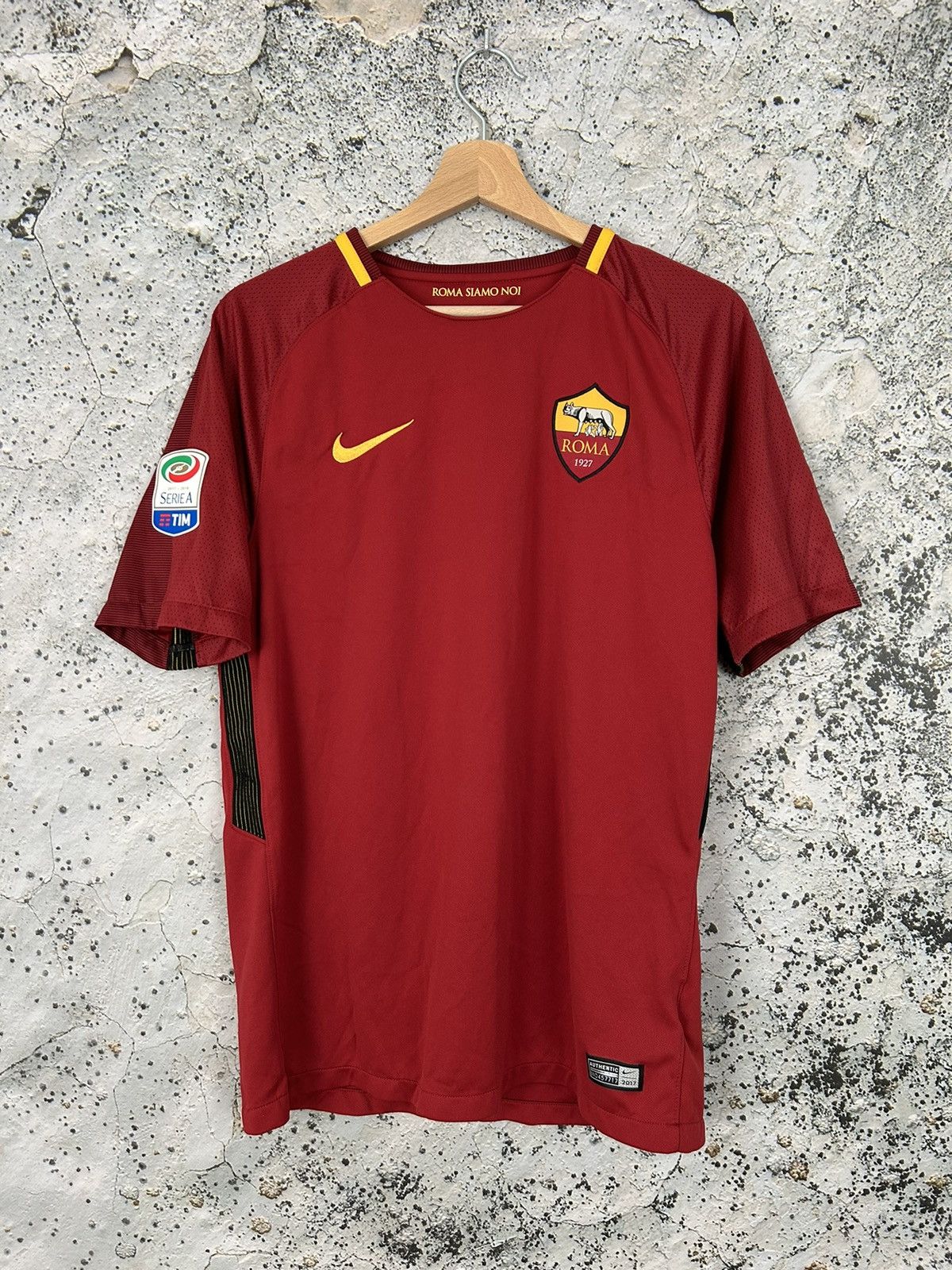 Nike AS Roma El Shaarawy Soccer Jersey Nike Football Rare Size US M / EU 48-50 / 2 - 2 Thumbnail