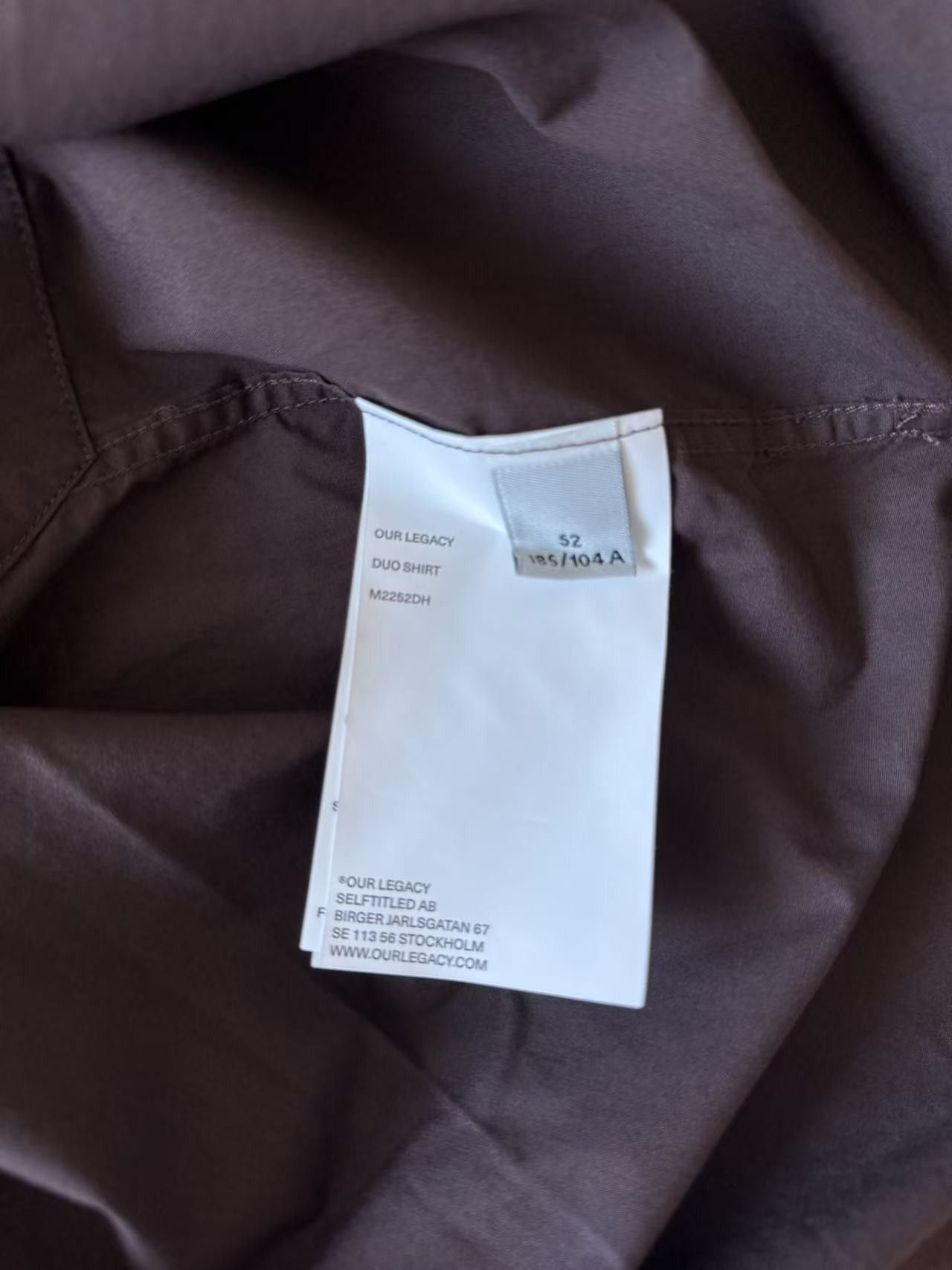 Our Legacy Our Legacy Duo Shirt Brown Size US L / EU 52-54 / 3 - 7 Thumbnail