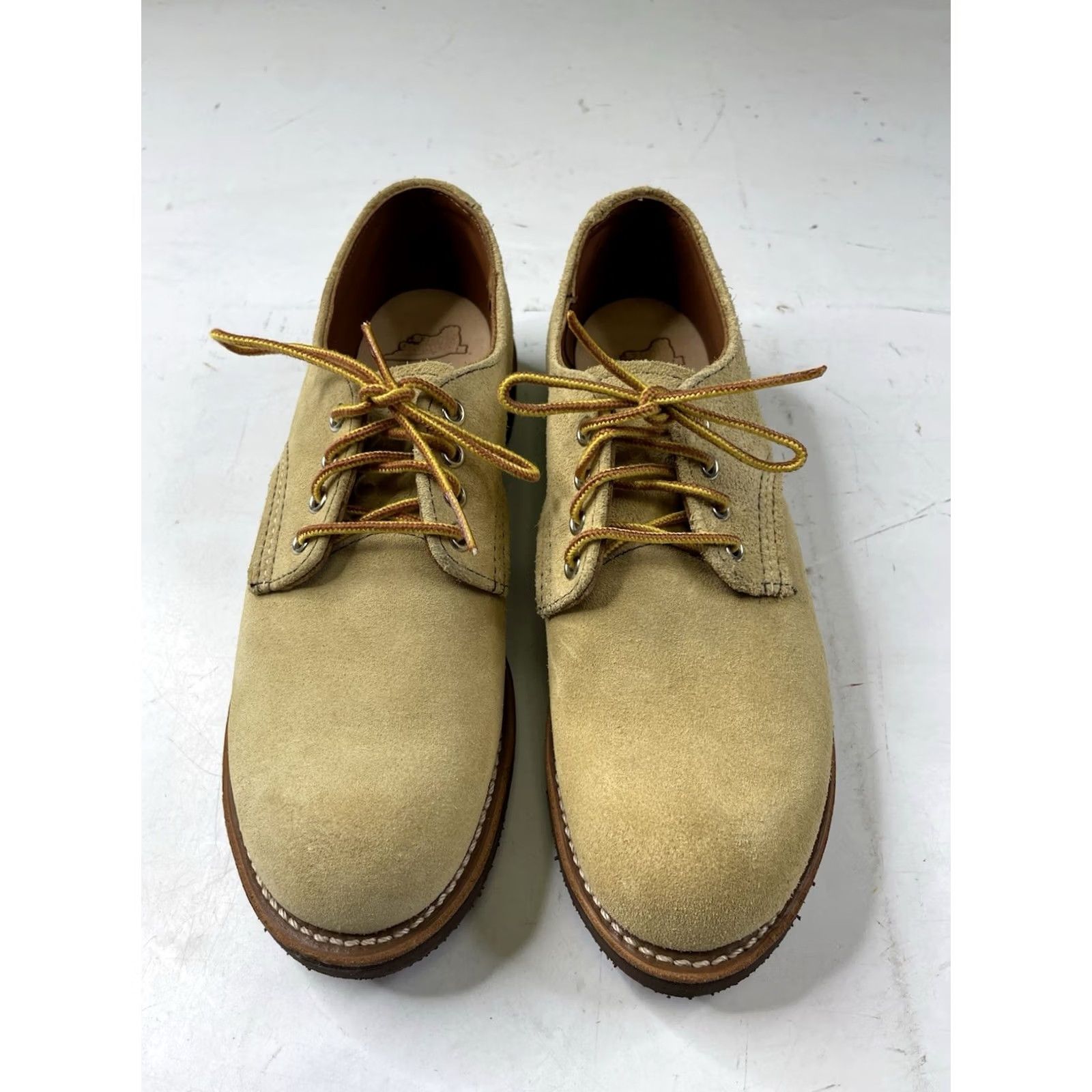 Red Wing Red Wing 8057 Oxford Hawthorne Abilene Roughout Suede Beige Size 7D USA Foreman Boot Leather Lining Moc Toe Workwear Mens Beige Oxfor d? Size US 6 / EU 39 - 4 Thumbnail