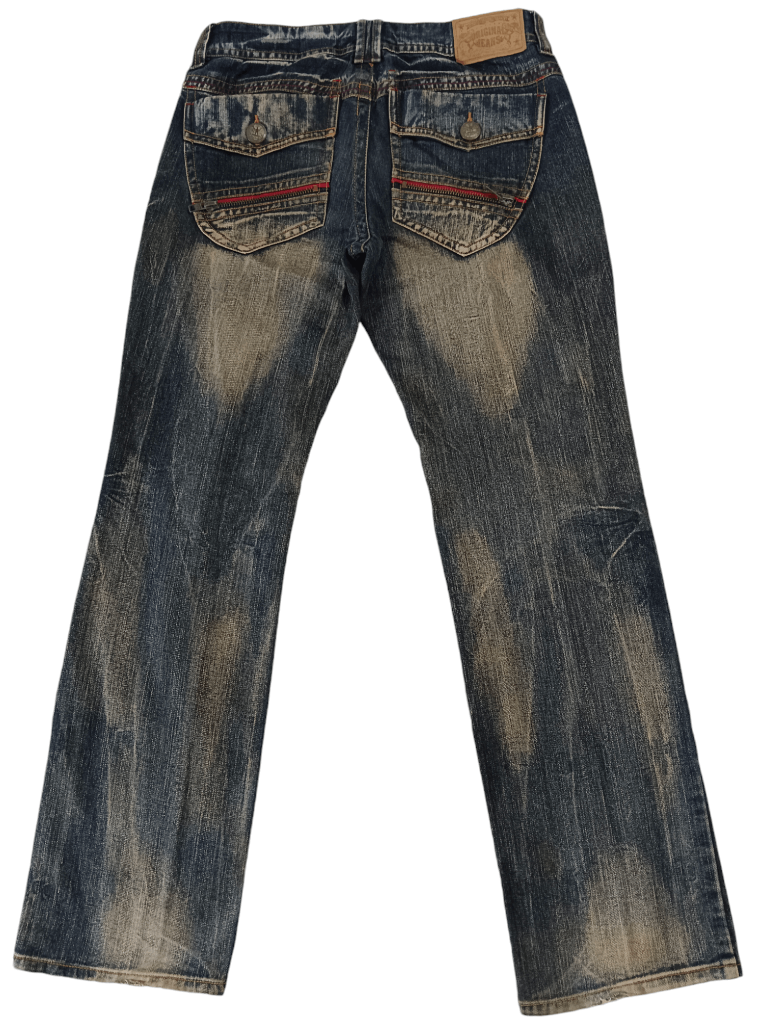 If Six Was Nine 💥Original Jeans💥 Mudmax Distressed Denim Size US 33 - 3 Thumbnail