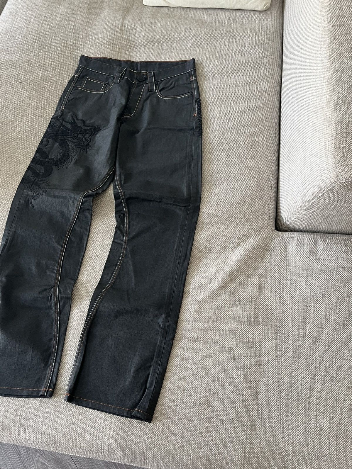 Japanese Brand × Vintage Vintage 💥 Japanese Dragon Pants Size US 30 / EU 46 - 5 Thumbnail