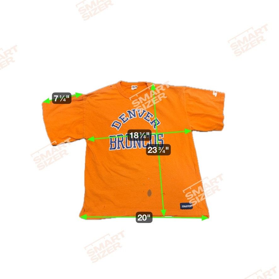Starter Vintage Starter NFL Broncos T-Shirt Orange Distressed USA L Size US L / EU 52-54 / 3 - 4 Thumbnail