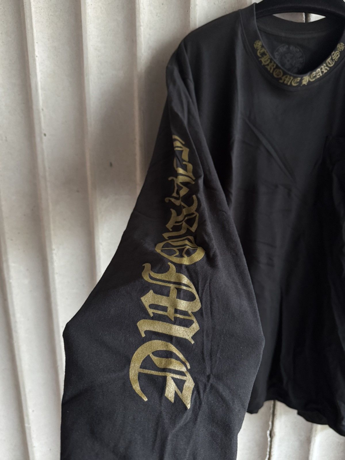 Chrome Hearts CHROME HEARTS LONG SLEEVE NECK CH SCRIPT ARMY GREEN/BLACK Size US L / EU 52-54 / 3 - 5 Thumbnail
