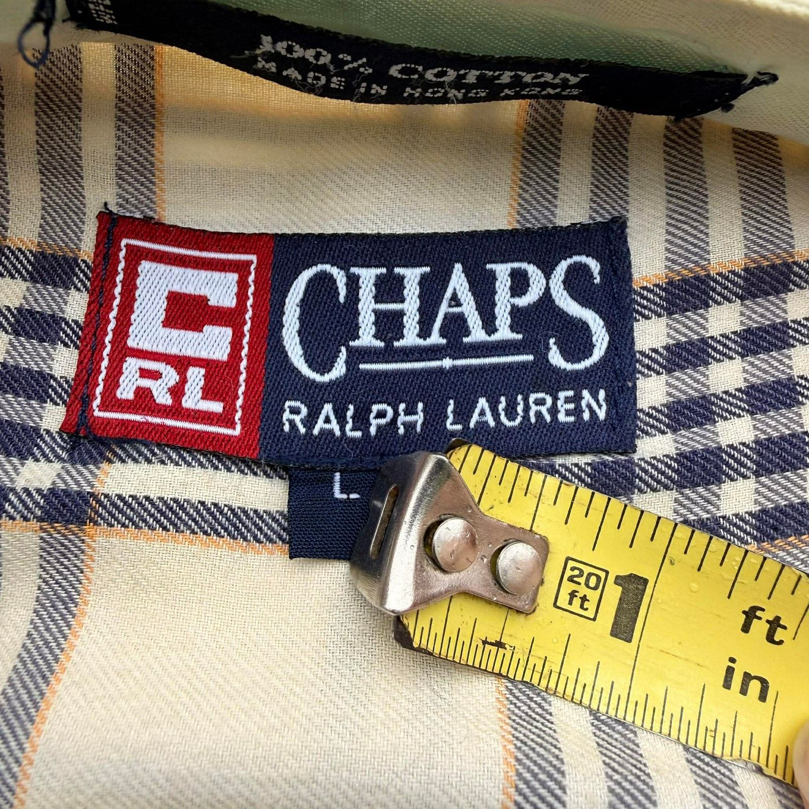 Chaps Ralph Lauren Vintage 90s Chaps Ralph Lauren Plaid Button Down Shirt Large Size US L / EU 52-54 / 3 - 9 Thumbnail
