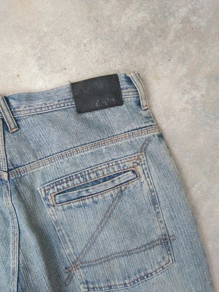 Jean × Vintage Vintage Sean John Straight Baggy Jeans 36x34 Size US 36 / EU 52 - 4 Thumbnail