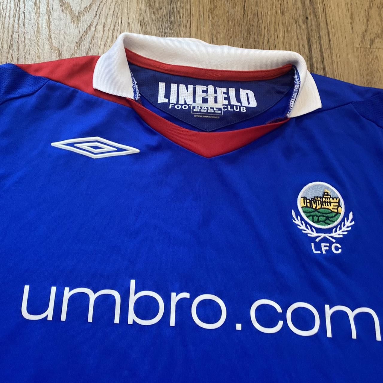 2008-09 Linfield Umbro Home Football Shirt