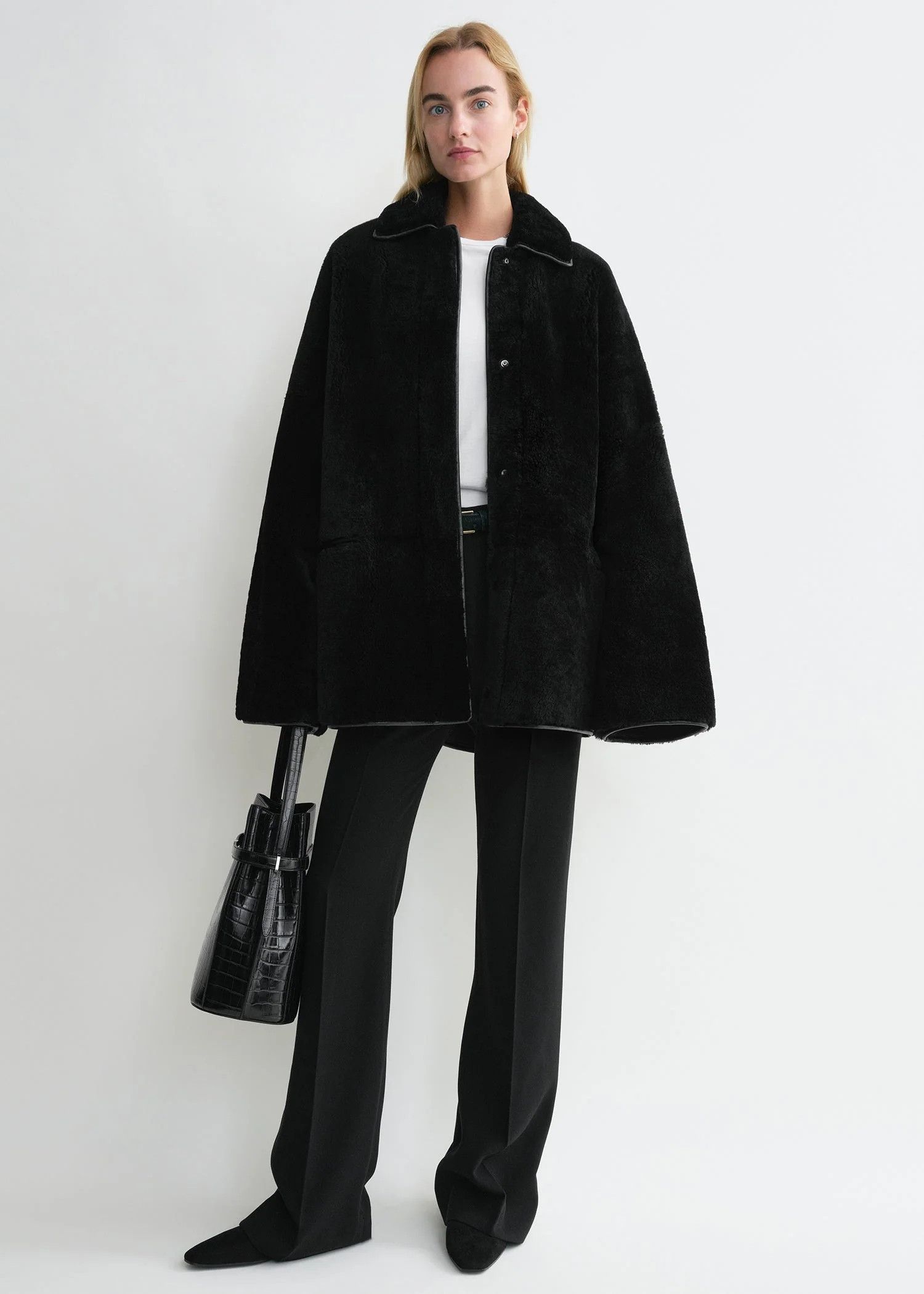 Toteme Toteme Teddy Overshirt Shearling Jacket Jacket Size XXS / US 00 / IT 34 - 1 Thumbnail
