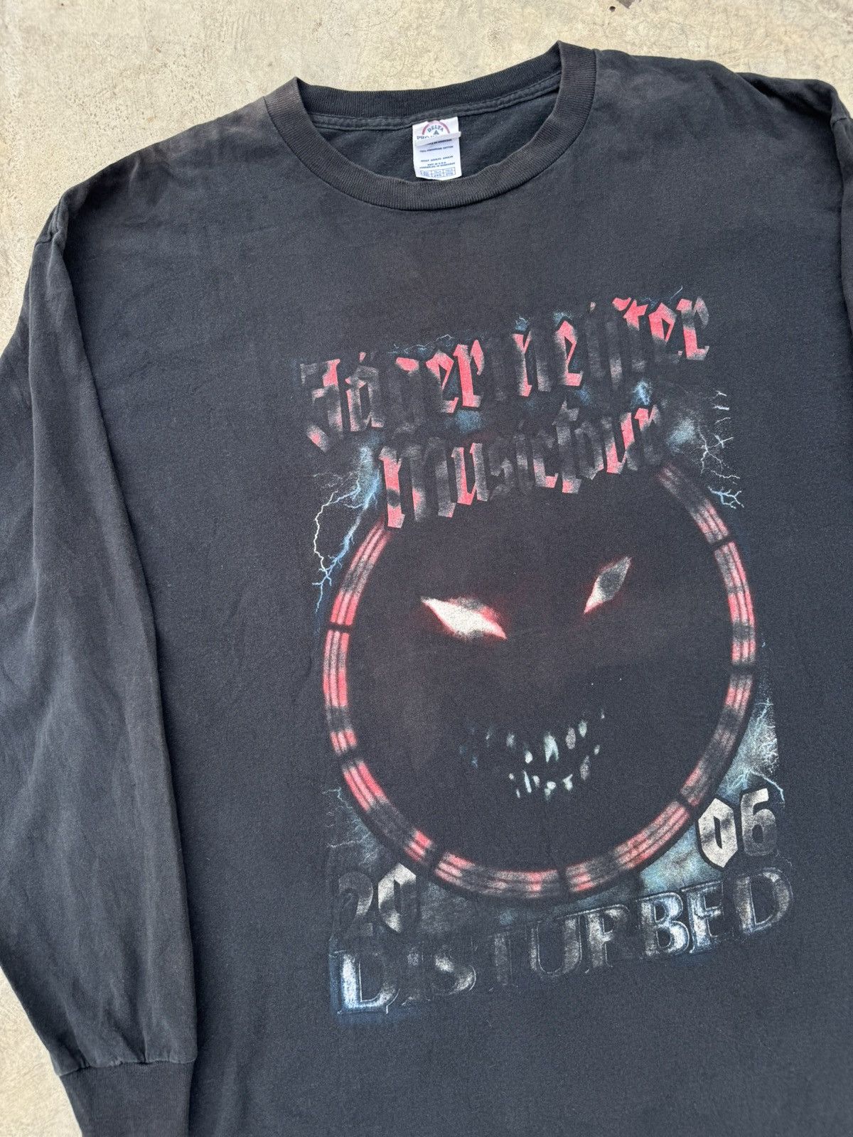 Band Tees Vintage Disturbed Music tour band Faded Longsleeve Size US XXL / EU 58 / 5 - 4 Thumbnail