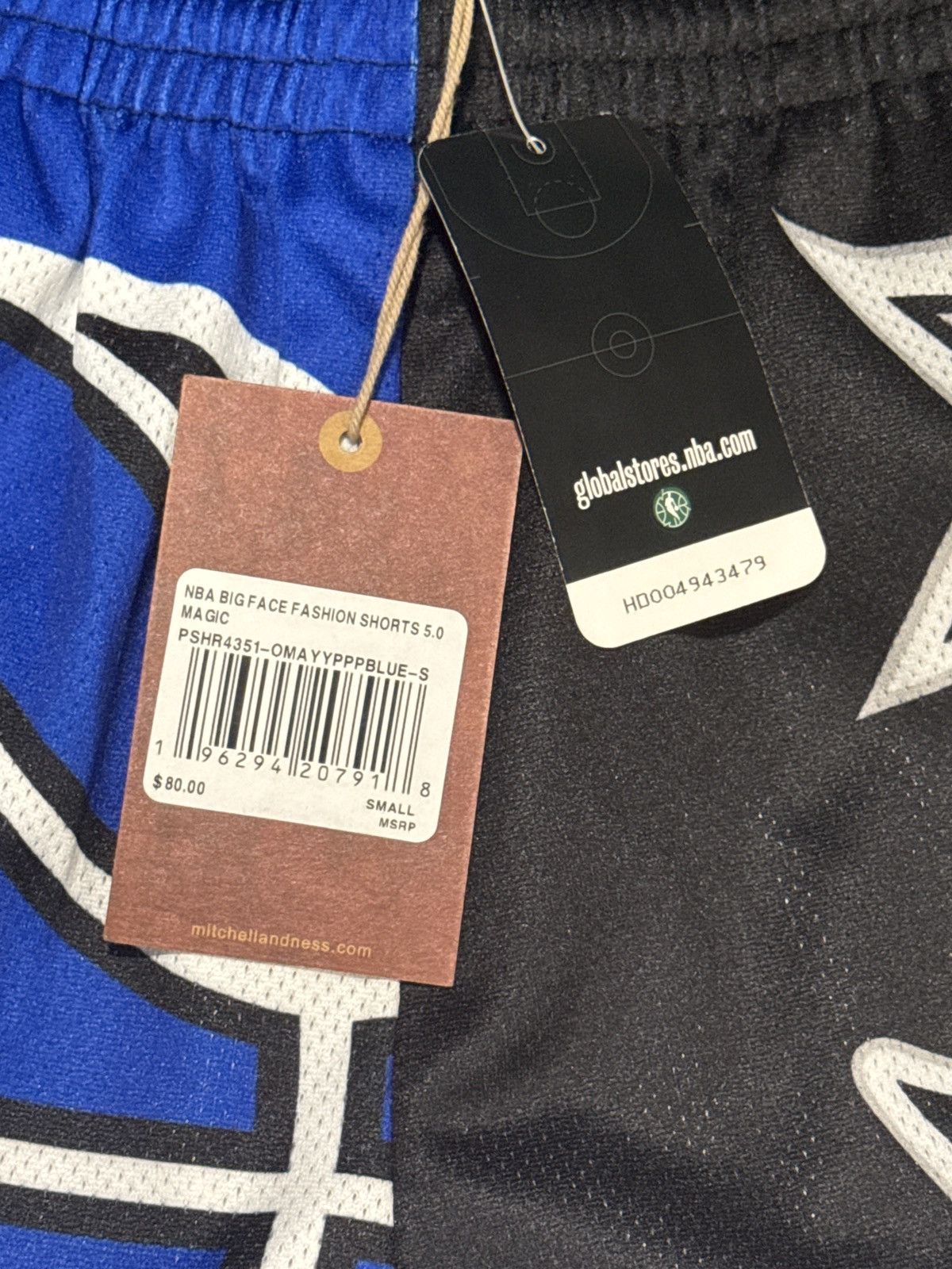 Mitchell & Ness Mitchell & Ness Nba Big Face Fashion Shorts 5.0 Magic Size US 28 / EU 44 - 5 Thumbnail