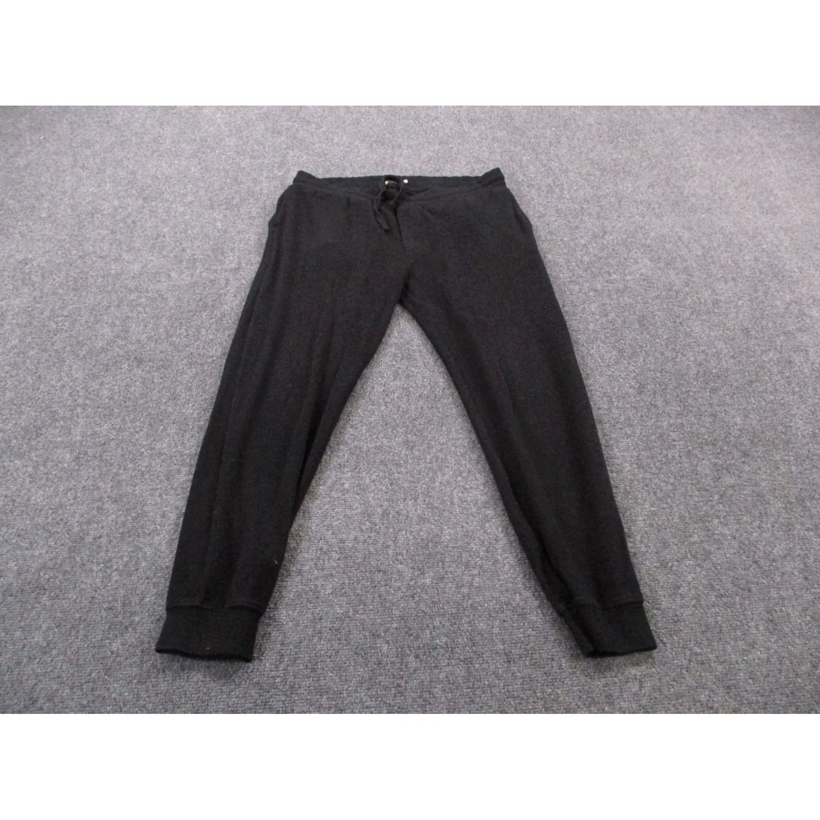 Faherty Faherty Jogger Pants Mens L Black Tapered Stretch Casual Active Regular Fit • Cotton Polyester Spandex Viscose Knit Size US 34 / EU 50 - 2 Thumbnail