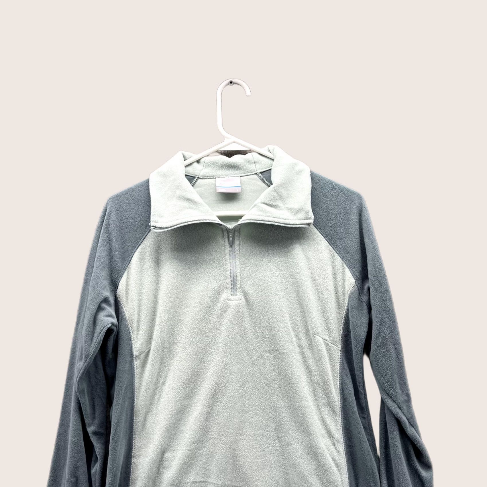 Vintage VINTAGE Columbia Sweater Women Large Blue 1/4 Zip Fleece Pullover Polyester Jacket Pullover Mock Neck Long Sleeve Size L / US 10 / IT 46 - 1 Thumbnail