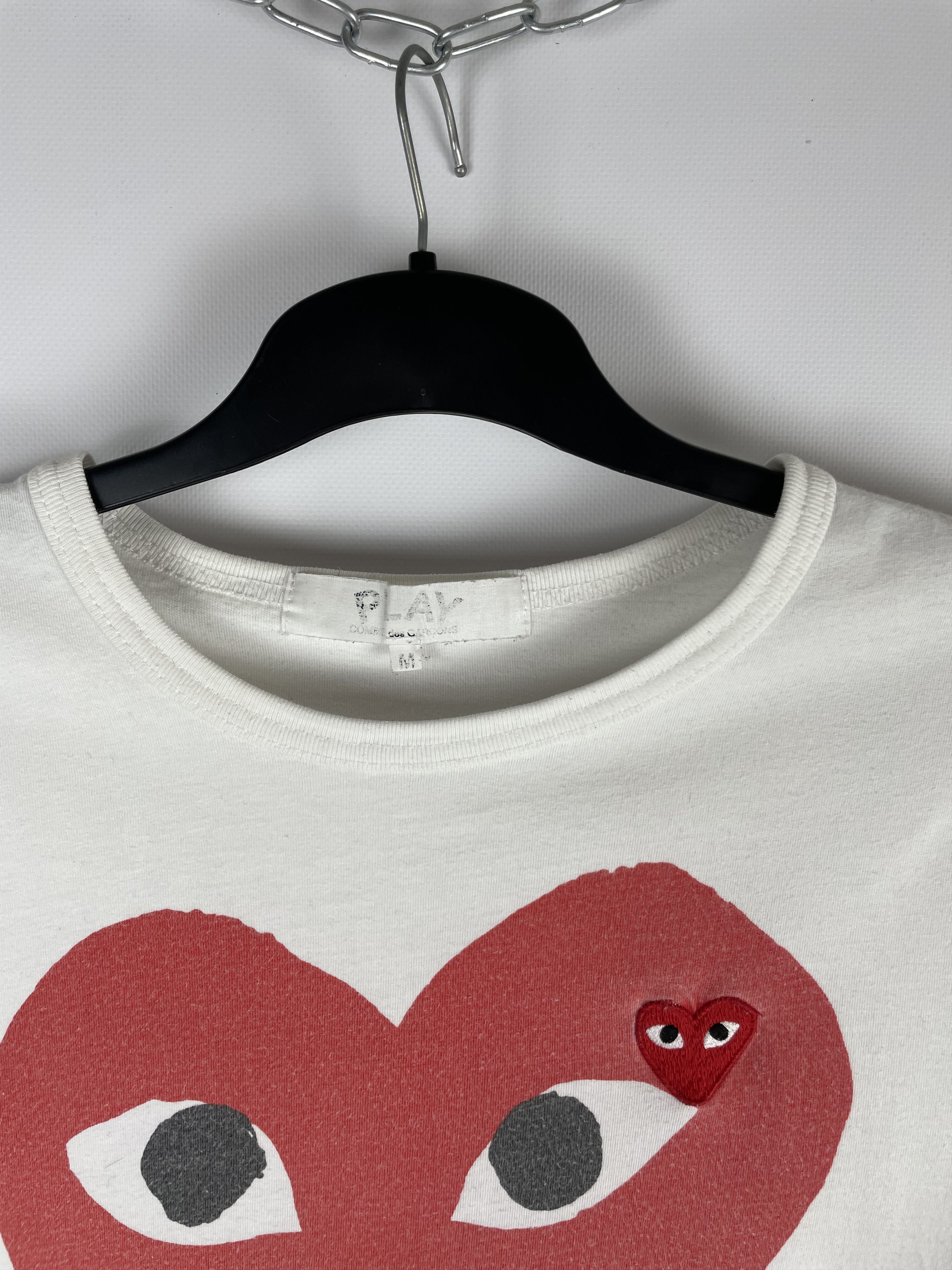 Comme des Garcons Play Comme des Garçons tee logo hearts Size US M / EU 48-50 / 2 - 4 Thumbnail