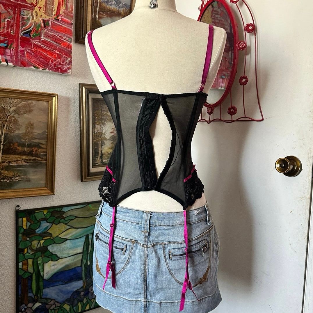 Other ava rose purple black corset tank top bustier Size M / US 6-8 / IT 42-44 - 3 Thumbnail