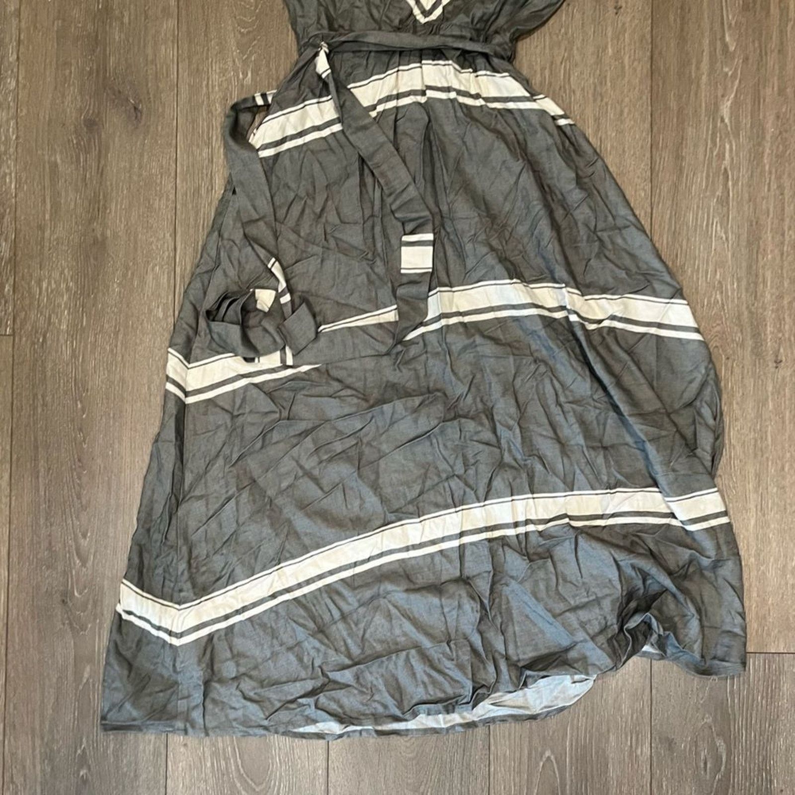 Vintage J. Jill Striped A-Line Ankle Length Dress - Size XS Size XS / US 0-2 / IT 36-38 - 5 Thumbnail