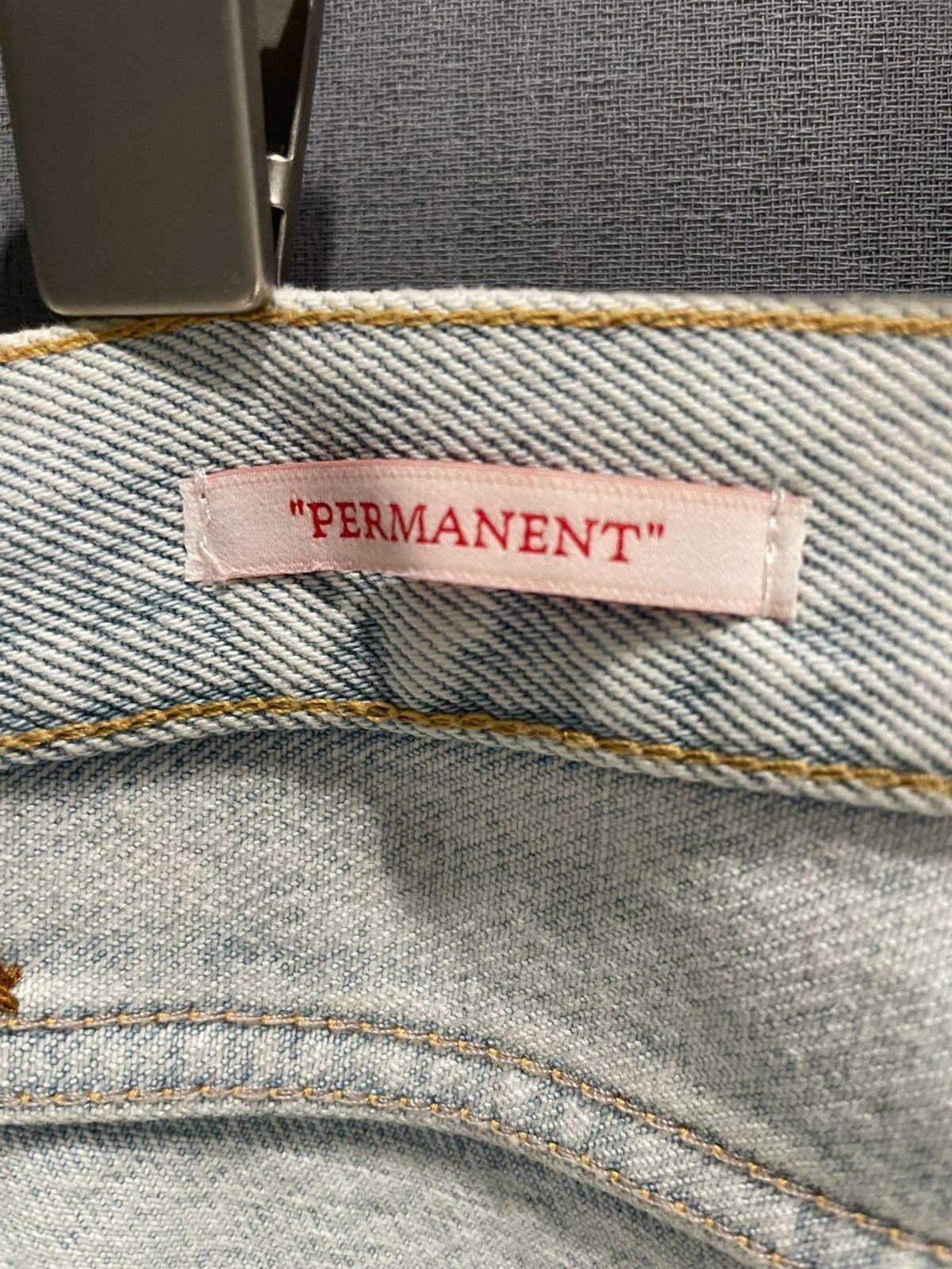 Off-White NWT Off-White Diag Tab Slim Jeans Blue White Size 34 Size US 34 / EU 50 - 4 Thumbnail