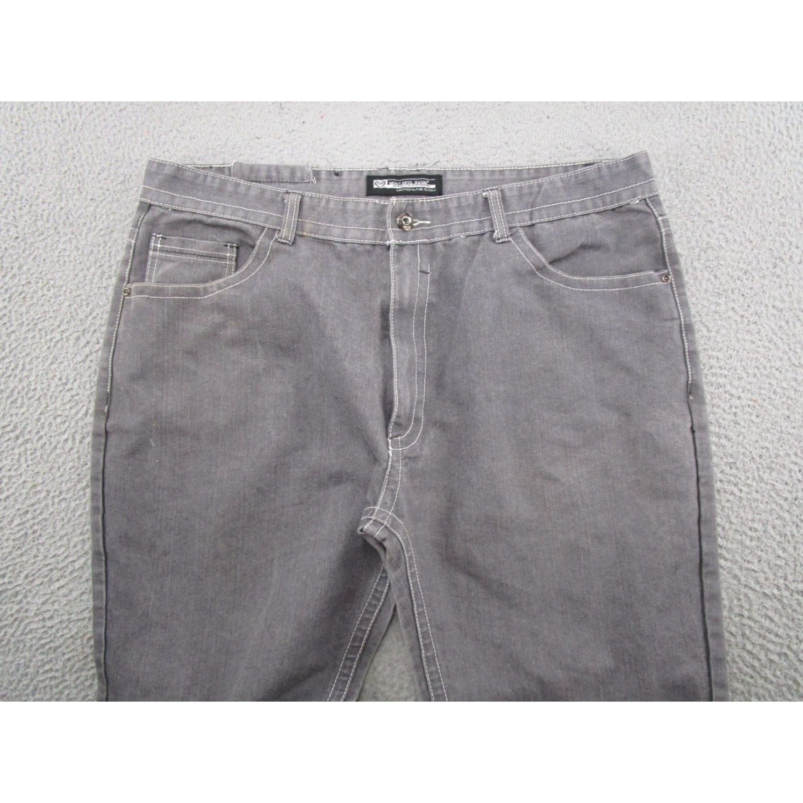 Vintage Most Ofcl Seven Jeans Men Modern Straight Black 46x34 Baggy 5-Pocket Denim Zip Button Read Size US 30 / EU 46 - 3 Thumbnail