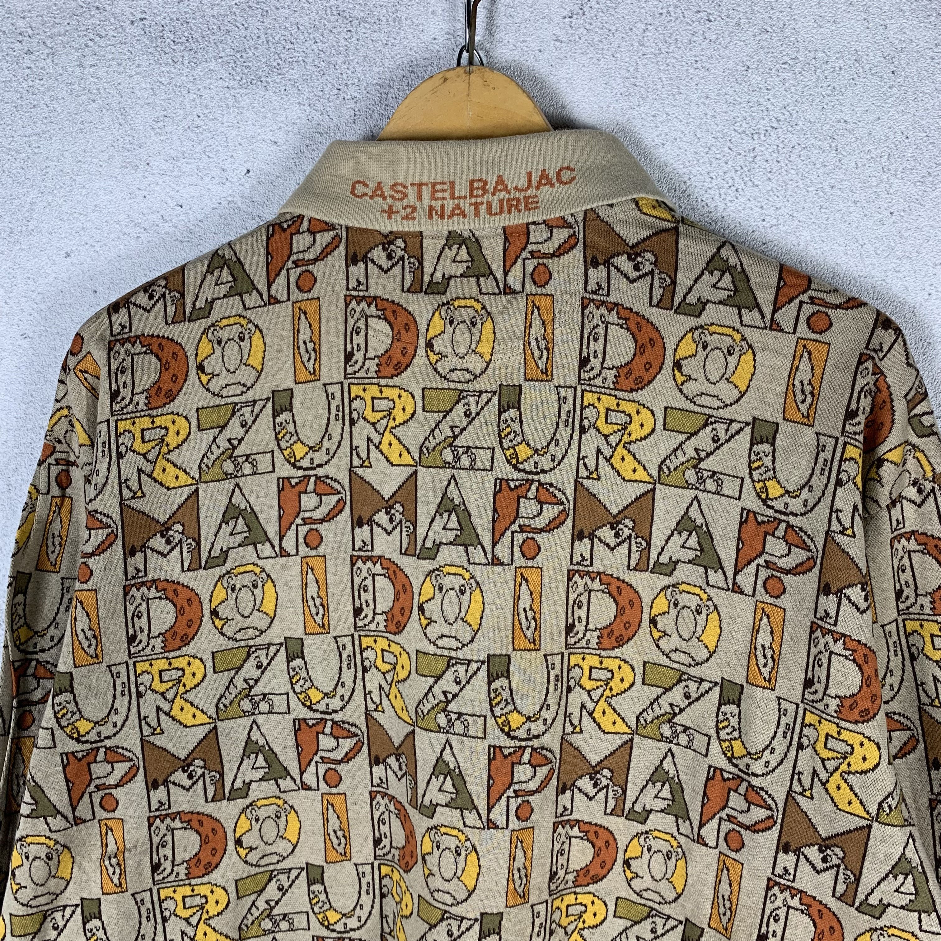 Jean Charles De Castelbajac Vintage Castelbajac Printed Longsleeve Polo Shirt Size US L / EU 52-54 / 3 - 5 Thumbnail