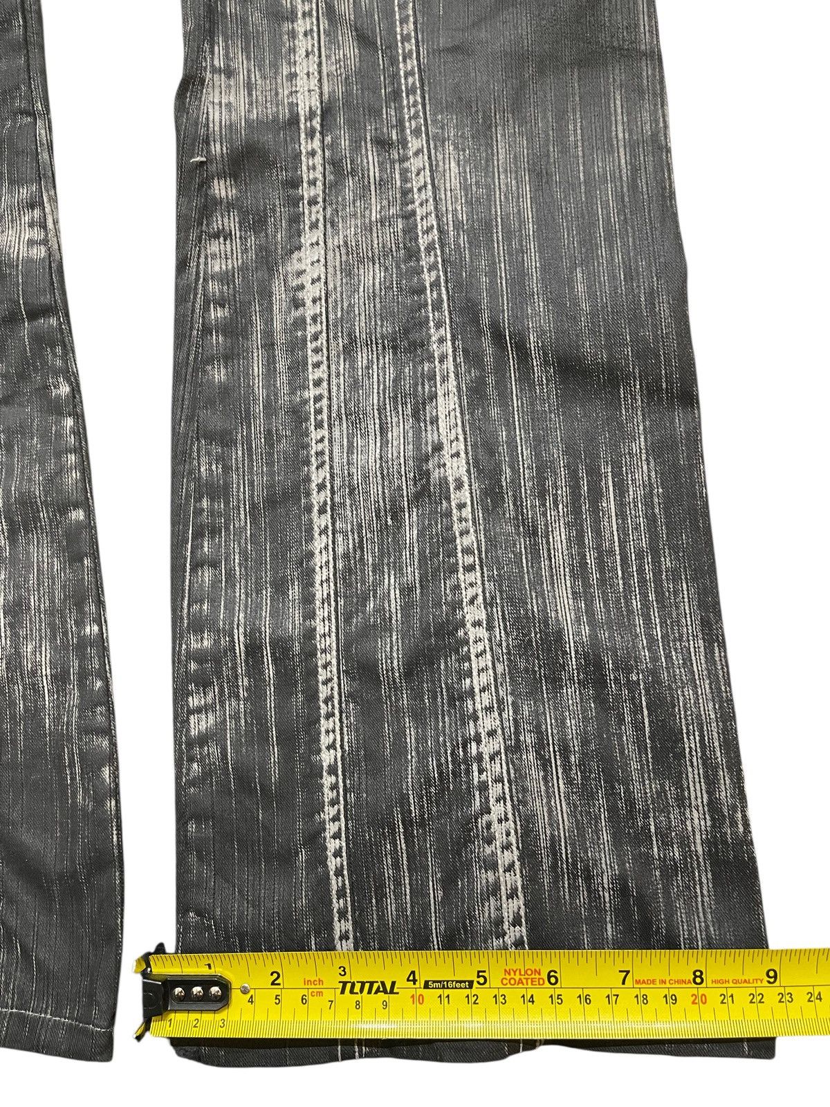 In The Attic Vintage Japan In The Attic Faded Wash Spiral Flocked Flare Size US 29 - 16 Thumbnail