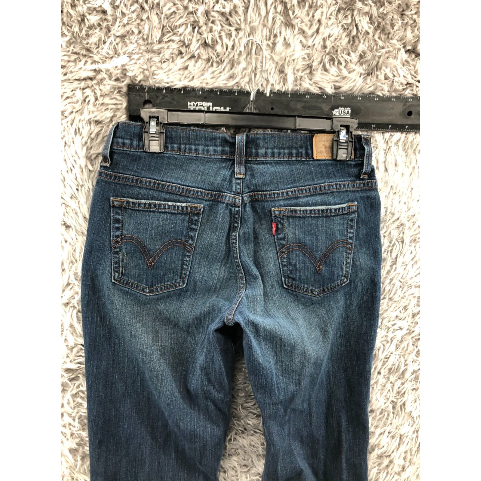 Levi's Levi's 515 Jeans Size 4 Short Womens Medium Wash Blue Bootcut Regular Rise Mid 28in Inseam 28in Cotton Denim Zipper Button 5-Pocket Size 27" / US 4 / IT 40 - 7 Thumbnail