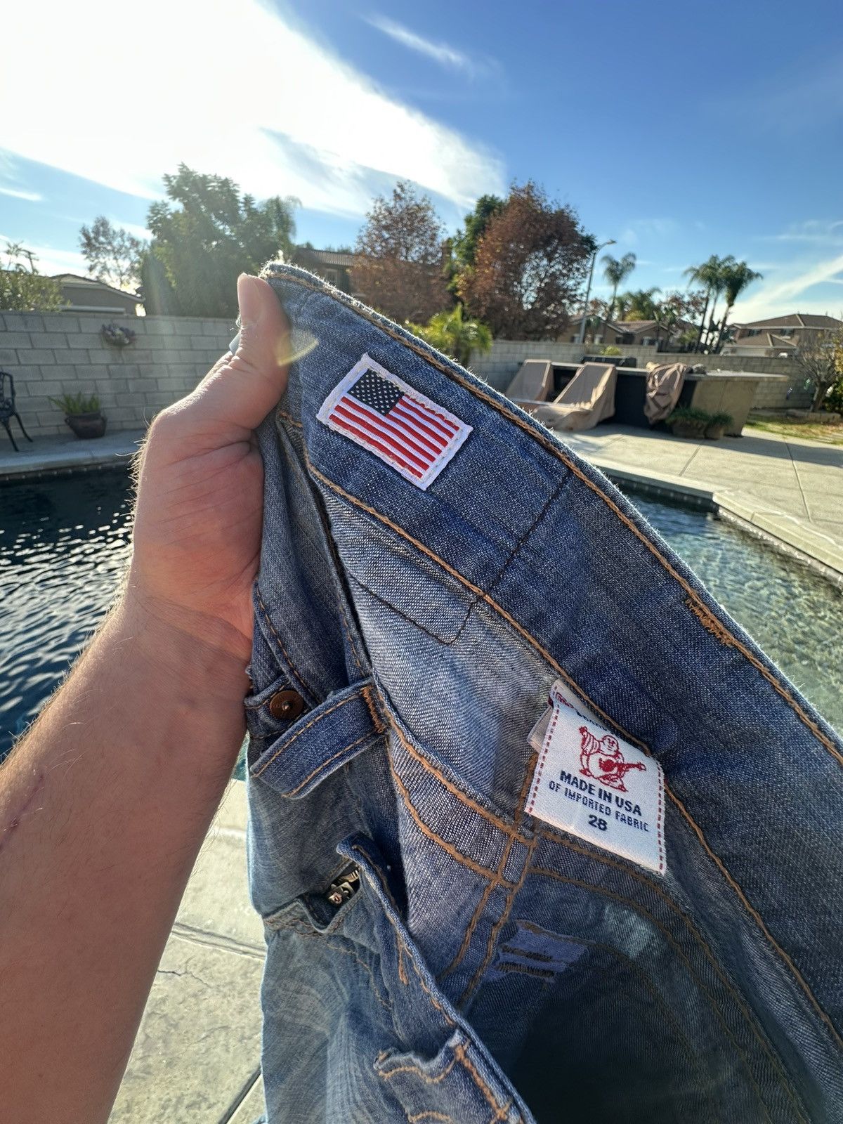 True Religion True religion men jeans Vintage Stonewash Size 28 men Size US 28 / EU 44 - 2 Thumbnail