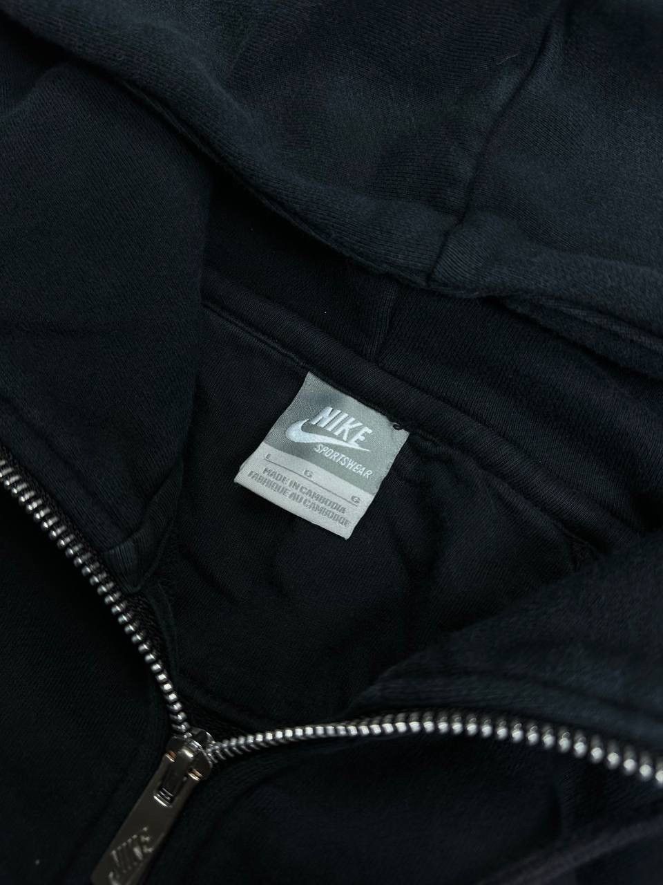 Nike Vintage Nike Swoosh Boxy Heavy Cotton Zip Hoodie Y2K L Size US L / EU 52-54 / 3 - 4 Thumbnail