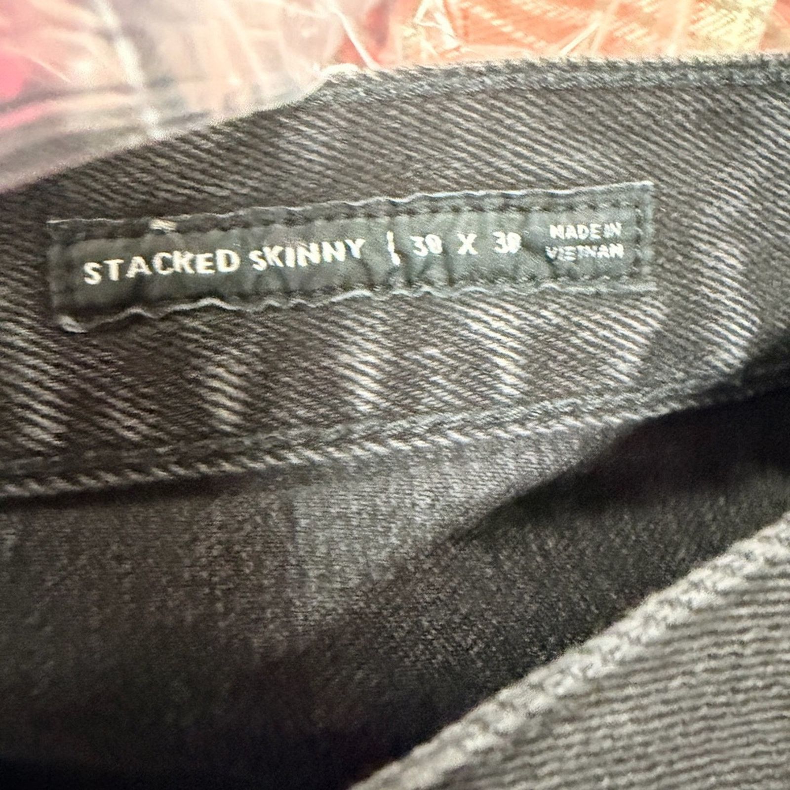 Pacsun PACSUN Stacked Skinny Black Distressed Jeans Size US 30 / EU 46 - 3 Thumbnail