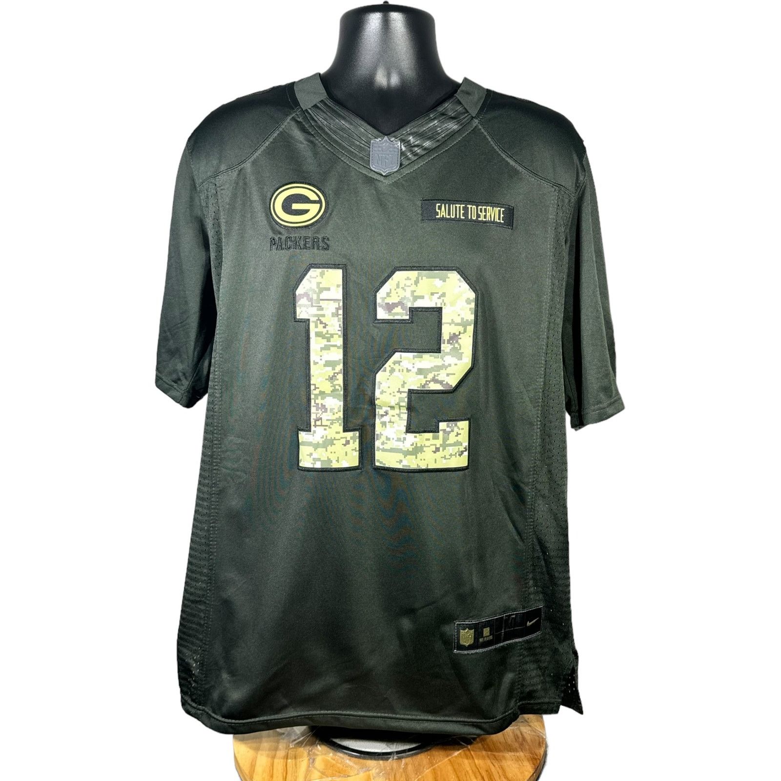 Nike Sz Xl Green Bay Packers Salute To Service Aaron Rodgers Jersey NFL outlet Football