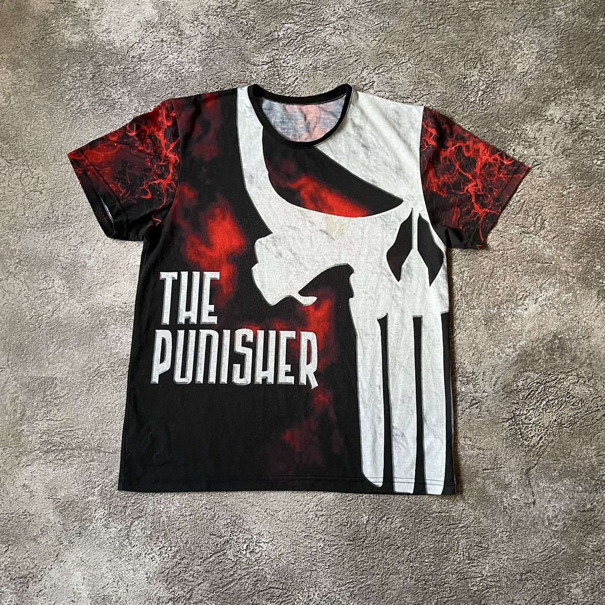 Vintage Vintage 00S PUNISHER HORROR FACE CREEPY ABSTRACT M Size US M / EU 48-50 / 2 - 3 Thumbnail