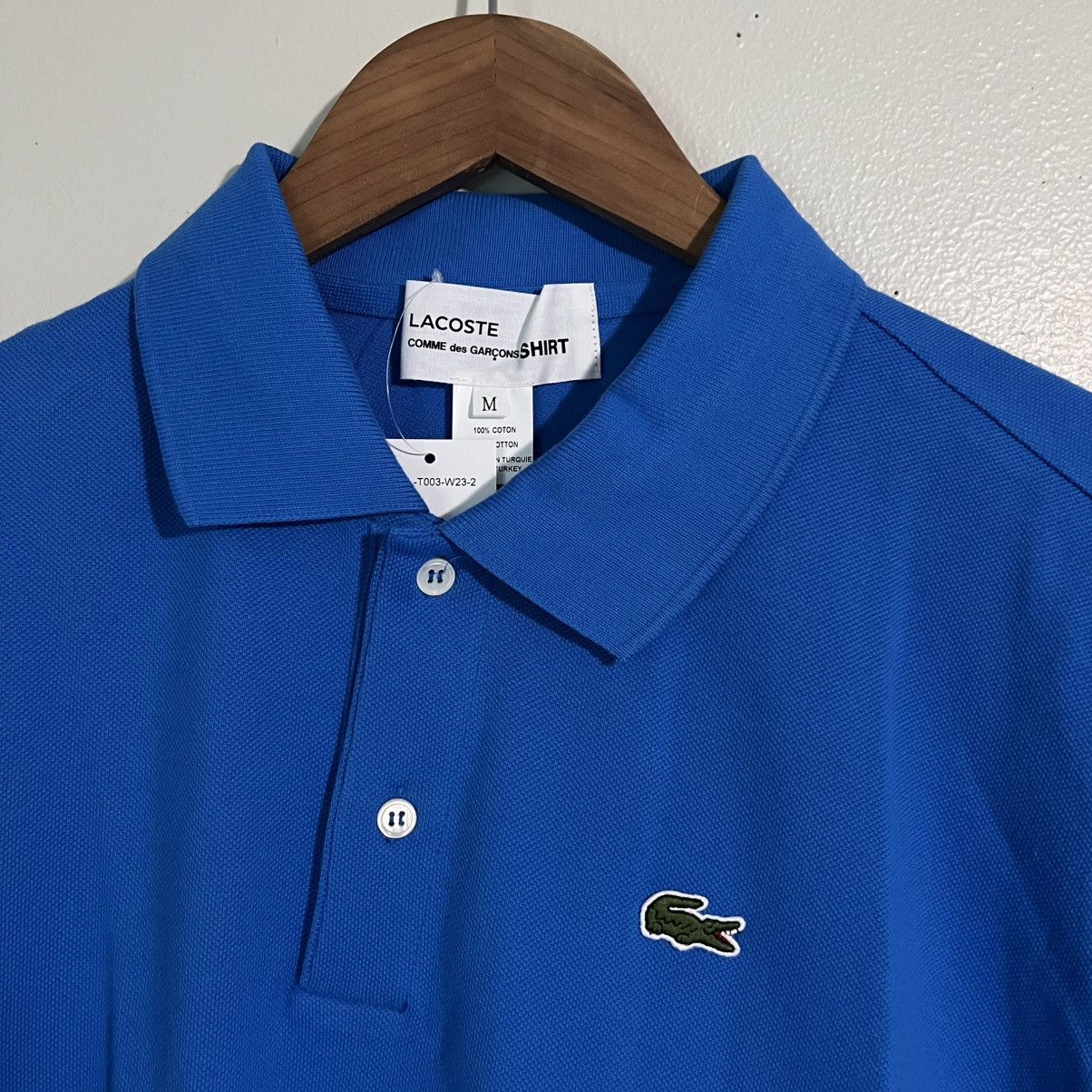 Comme des Garcons SHIRT × Lacoste Uneven Hem Polo Shirt Size US M / EU 48-50 / 2 - 7 Thumbnail