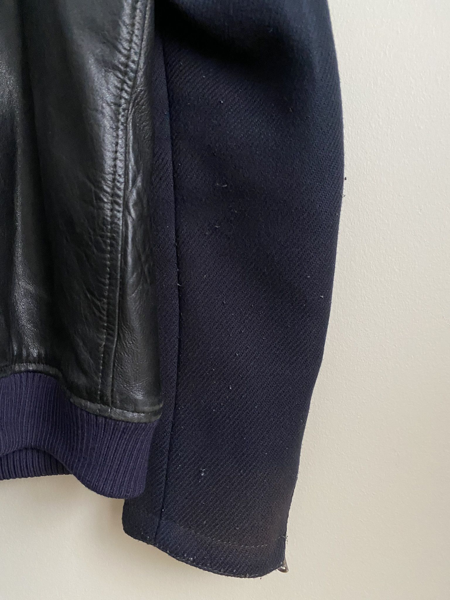 Other Calf Skin / Wool Sleeves - Flannel Lined Leather Jacket Size US L / EU 52-54 / 3 - 13 Thumbnail