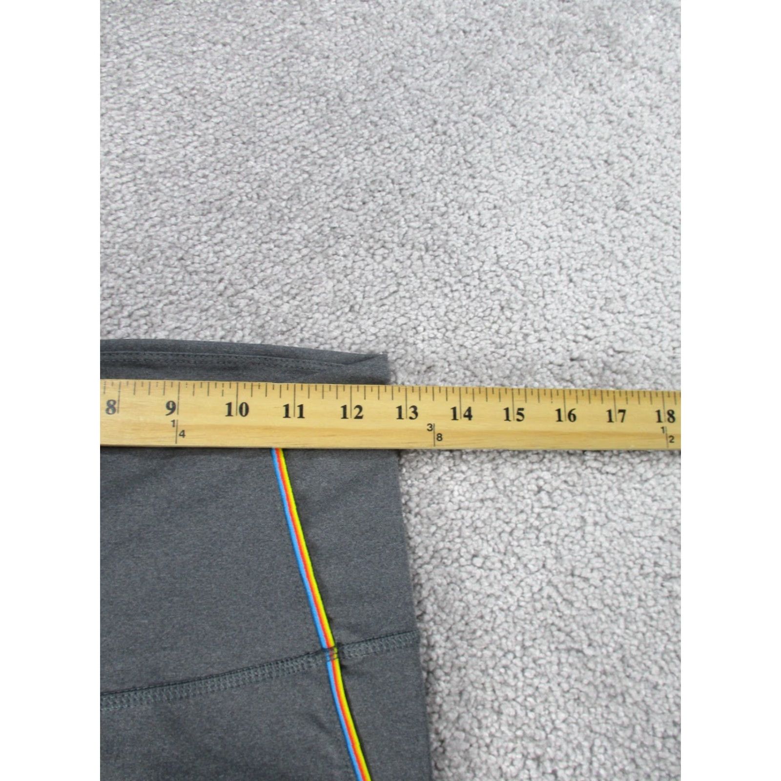 Nike NIKE Leggings Women M Gray Multicolor Side Stripe Compression Gym Activewear Womens Size 32" / US 10 / IT 46 - 6 Thumbnail