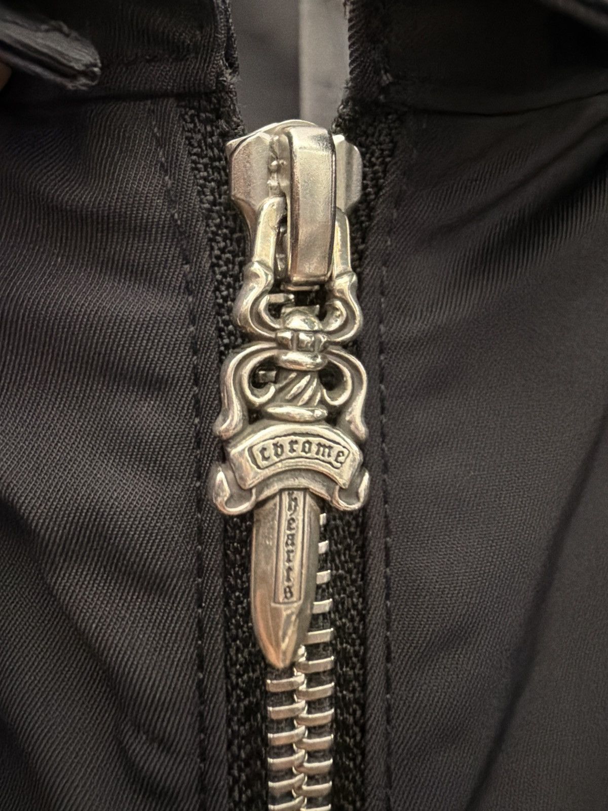Chrome Hearts Chrome Hearts Nylon Zip-Up Shirt With Leather Pockets - XXL Size US XXL / EU 58 / 5 - 4 Thumbnail