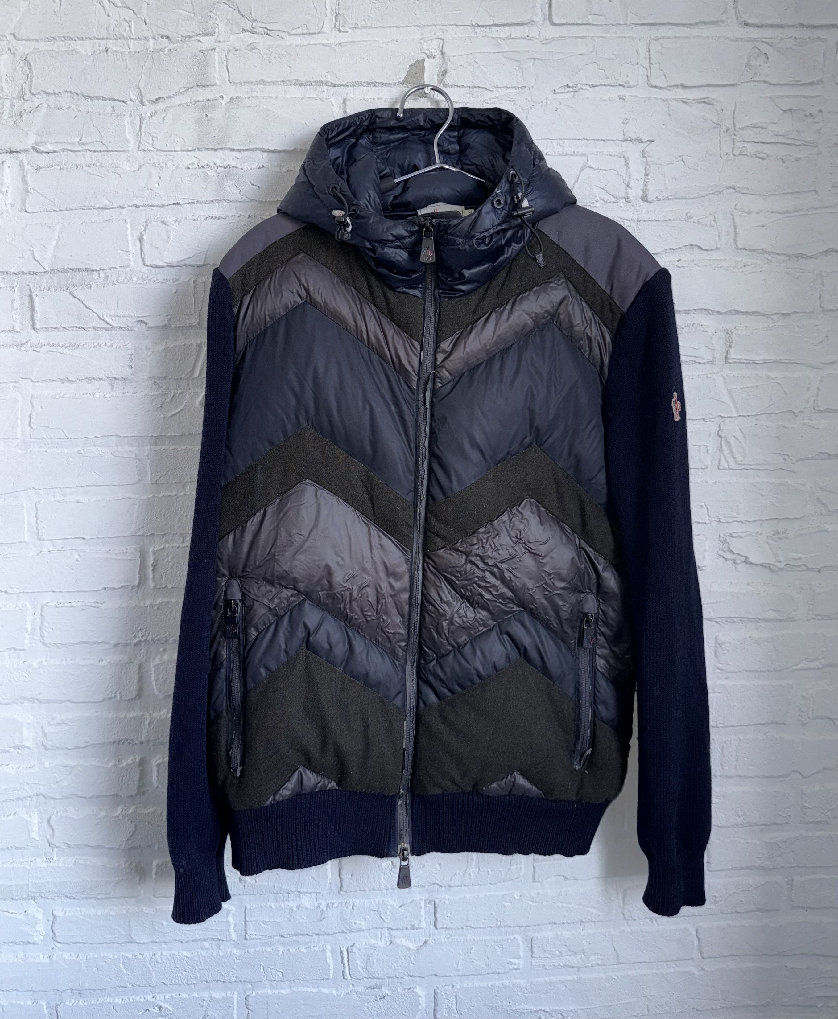 Moncler Grenoble Down Hybrid wool jacket